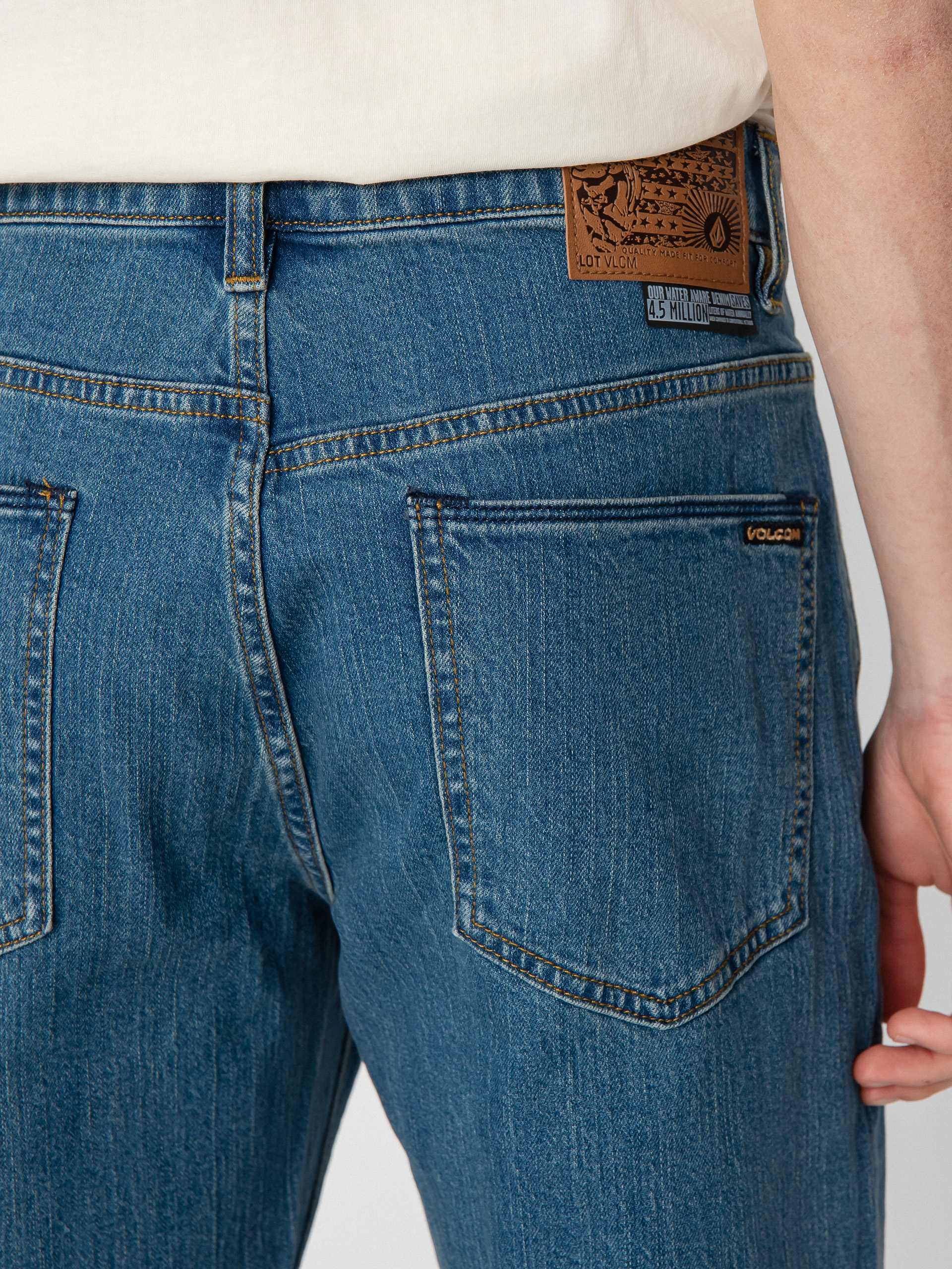 Nohavice Volcom Solver Denim (aged indigo)