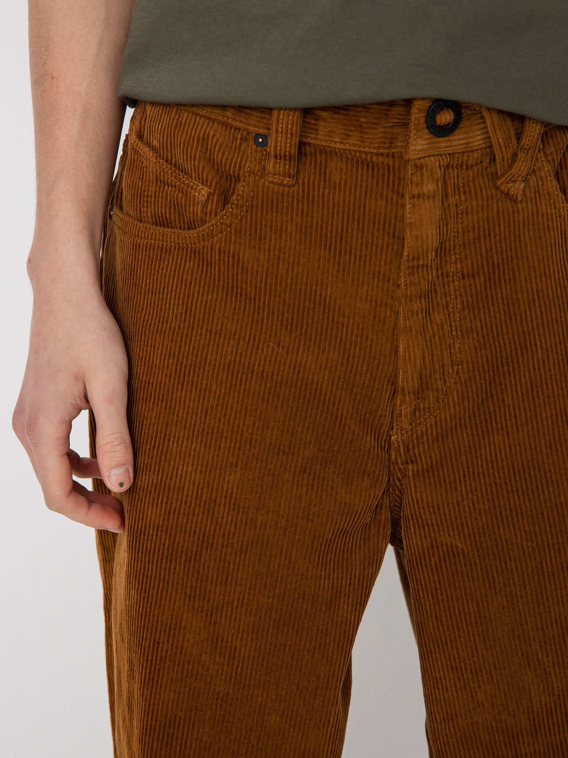 Nohavice Volcom Lurking About Cord (rubber)