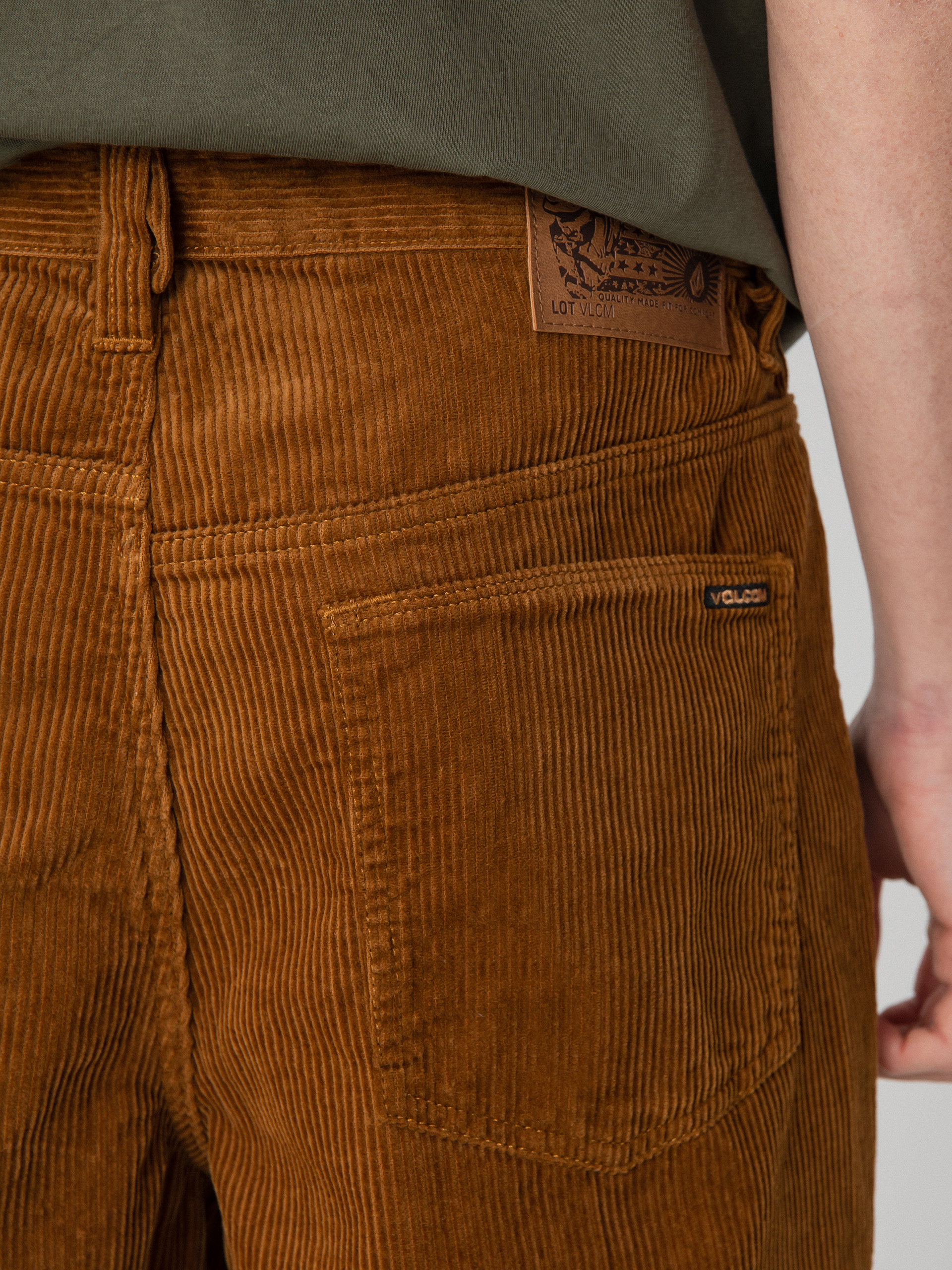 Nohavice Volcom Lurking About Cord (rubber)