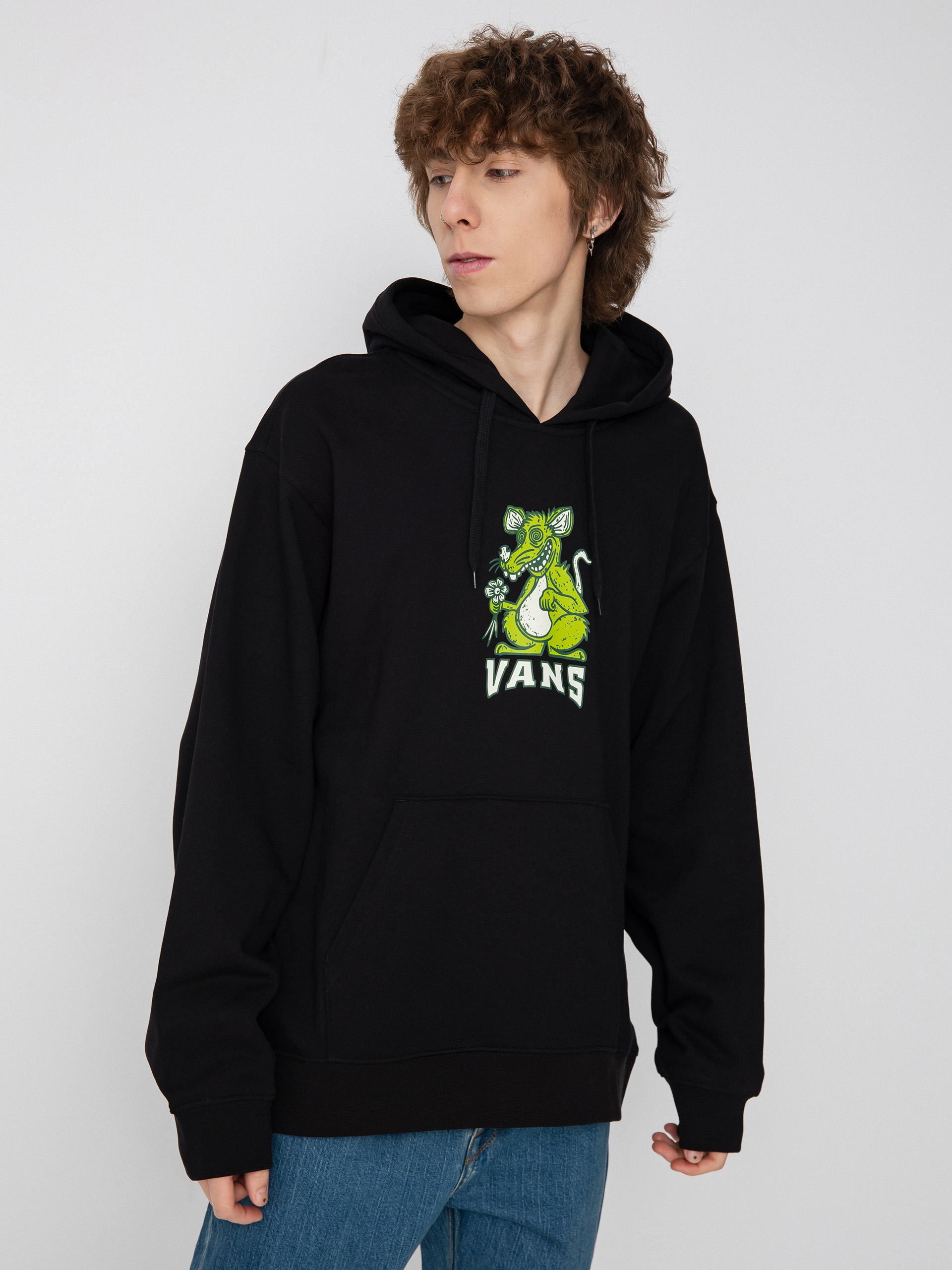 Mikina s kapucňou Vans Skate Graphics HD (black)