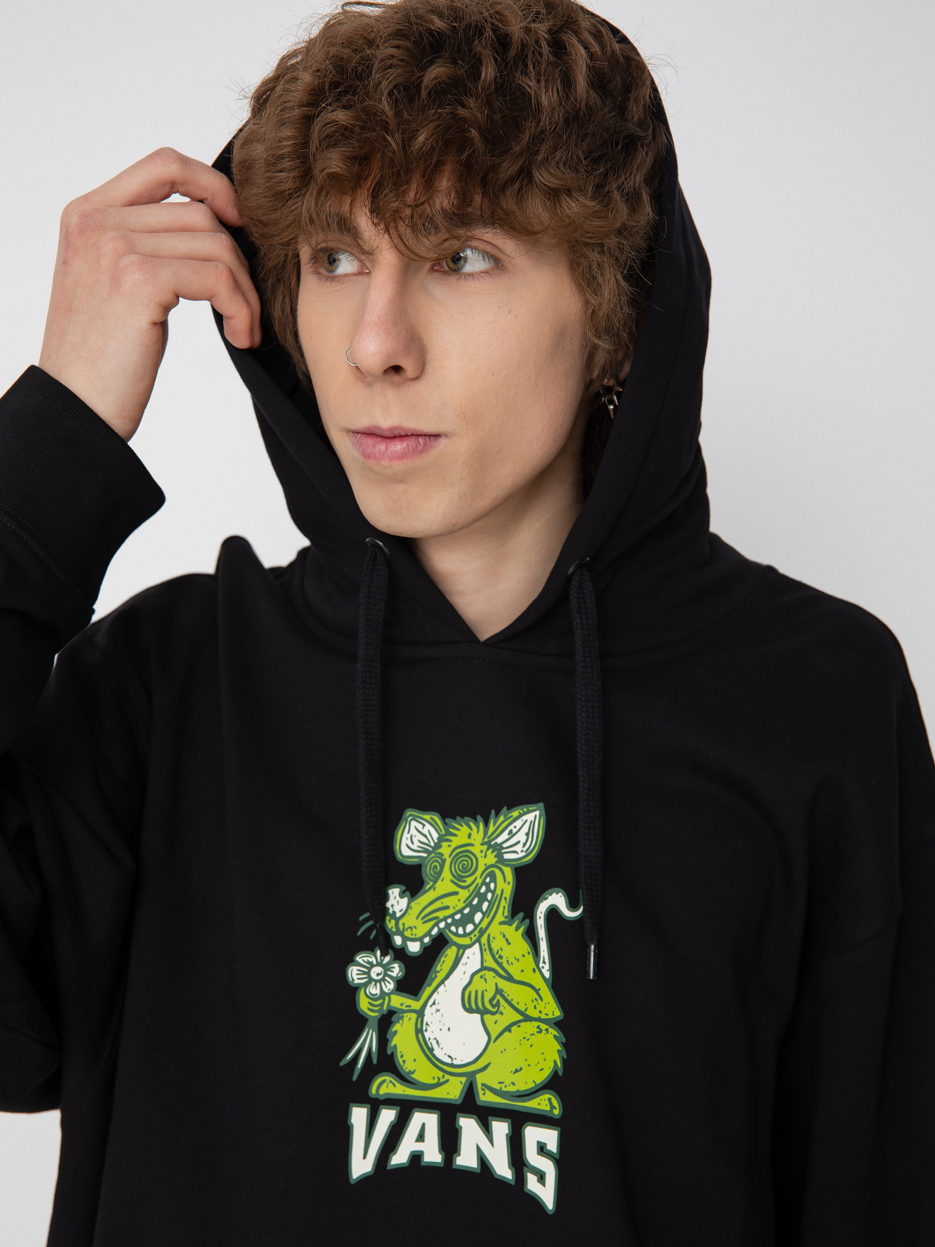 Mikina s kapucňou Vans Skate Graphics HD (black)