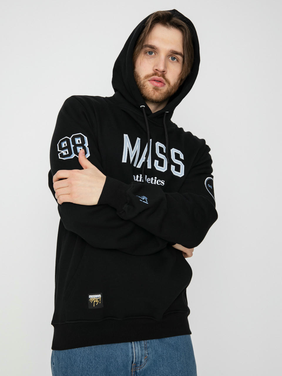 Mikina s kapucňou MassDnm Club HD (black)