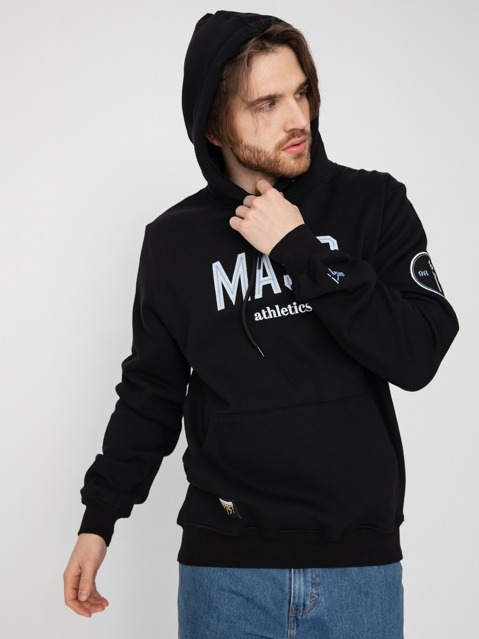 Mikina s kapucňou MassDnm Club HD (black)