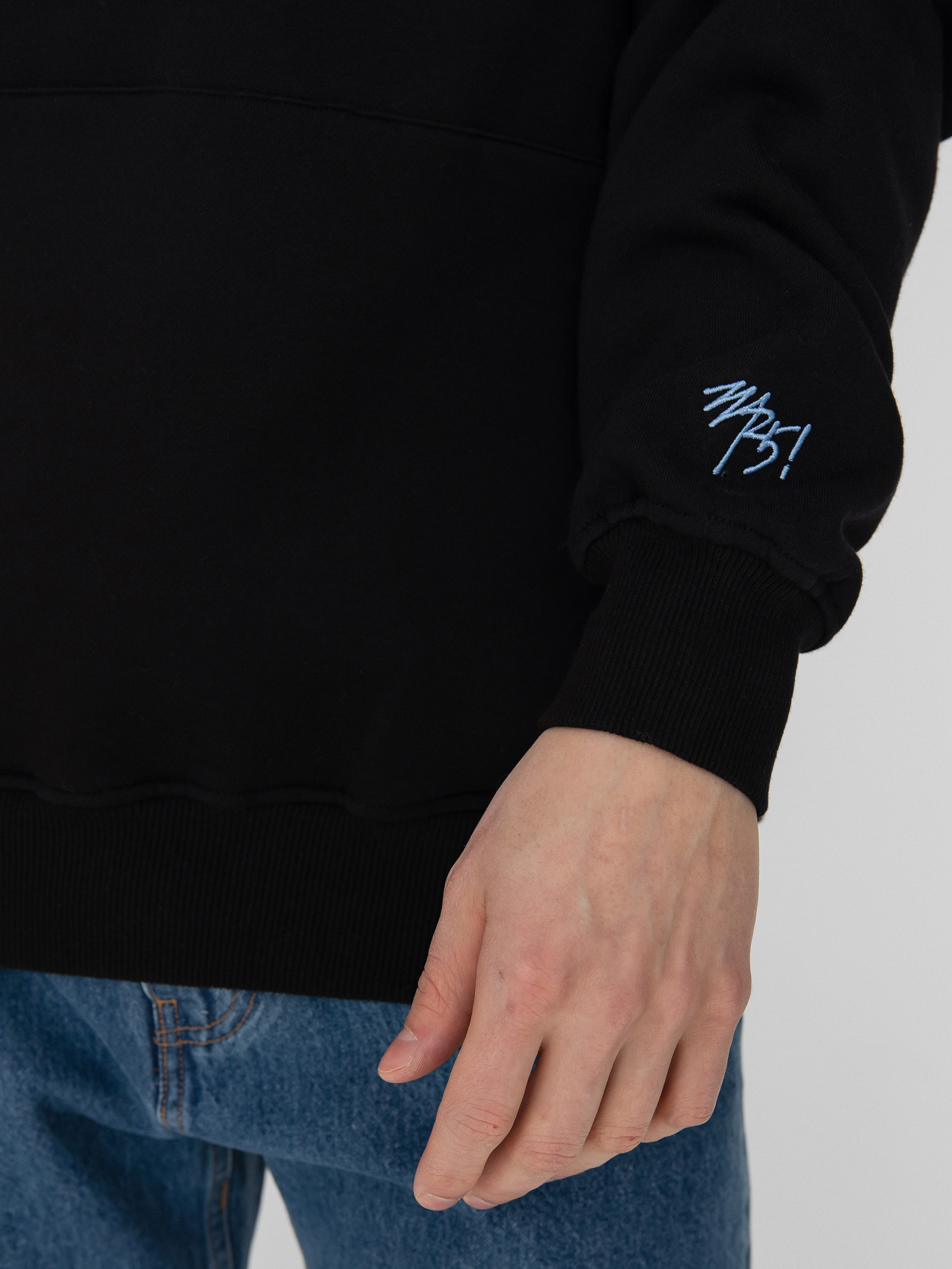 Mikina s kapucňou MassDnm Solid HD (black)