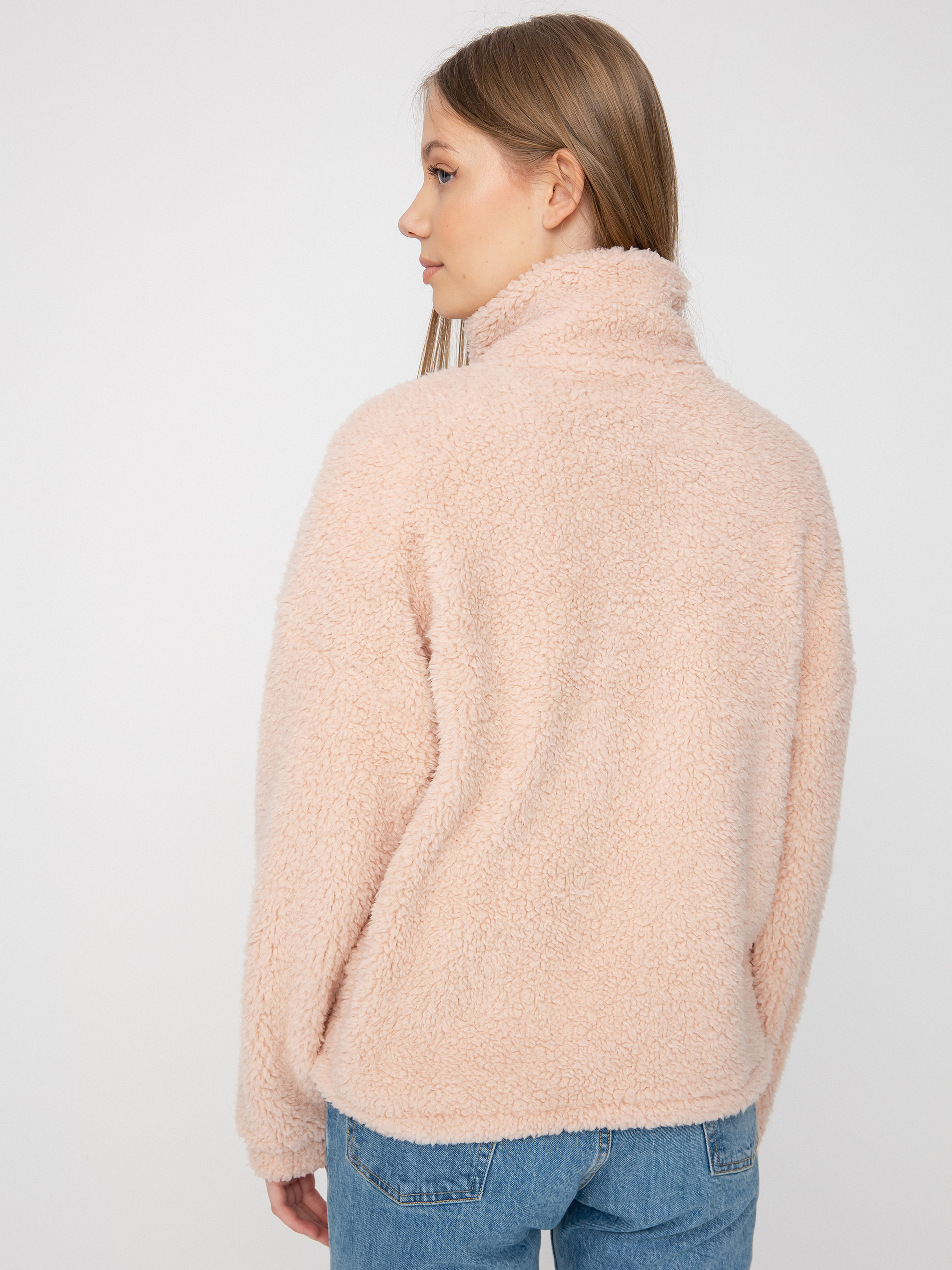 Dámsky Flisová mikina Roxy Sherpa Zip-Up (peach whip)