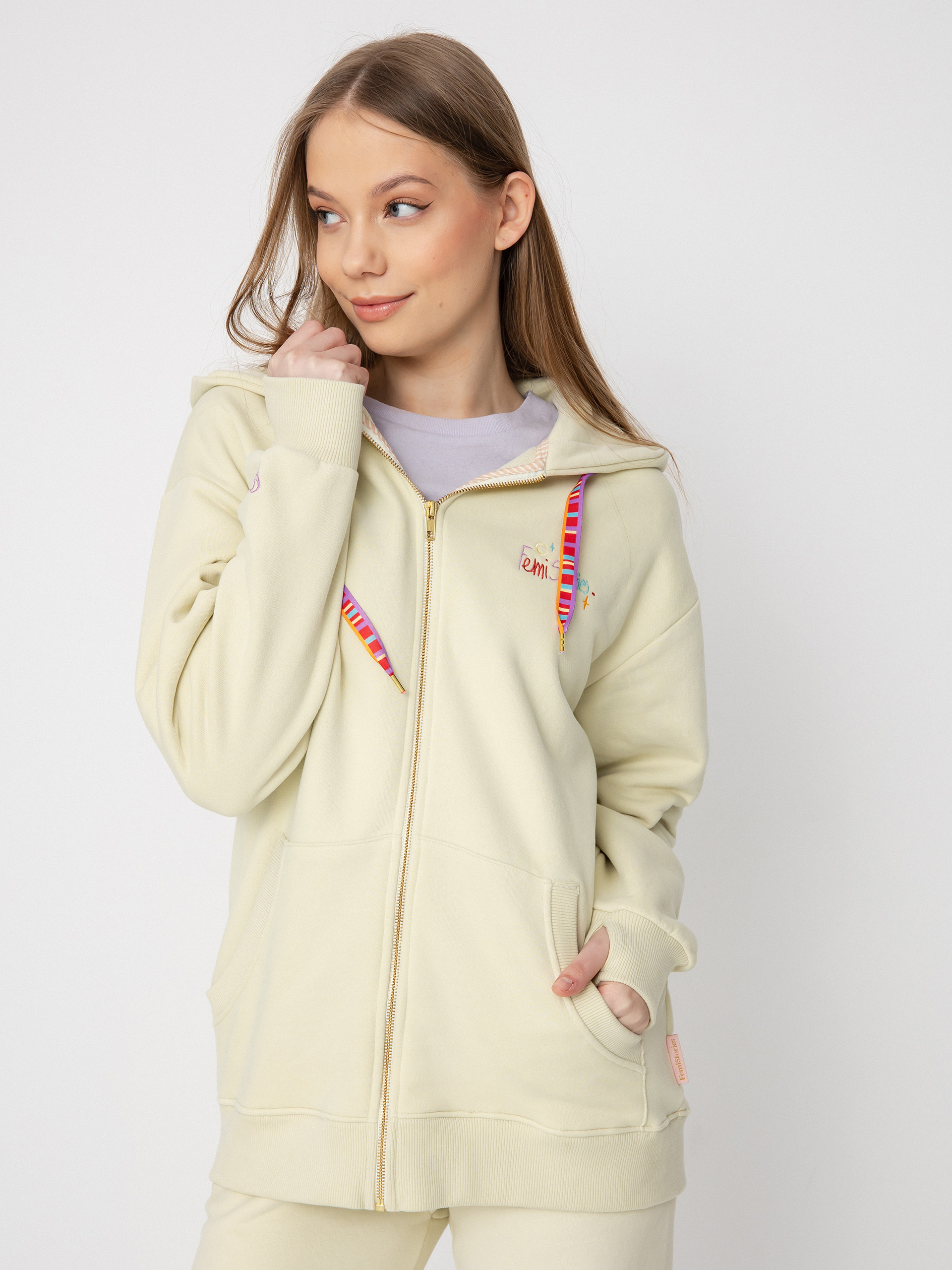 Mikina s kapucňou Femi Stories Hola HD Wmn (glsg)