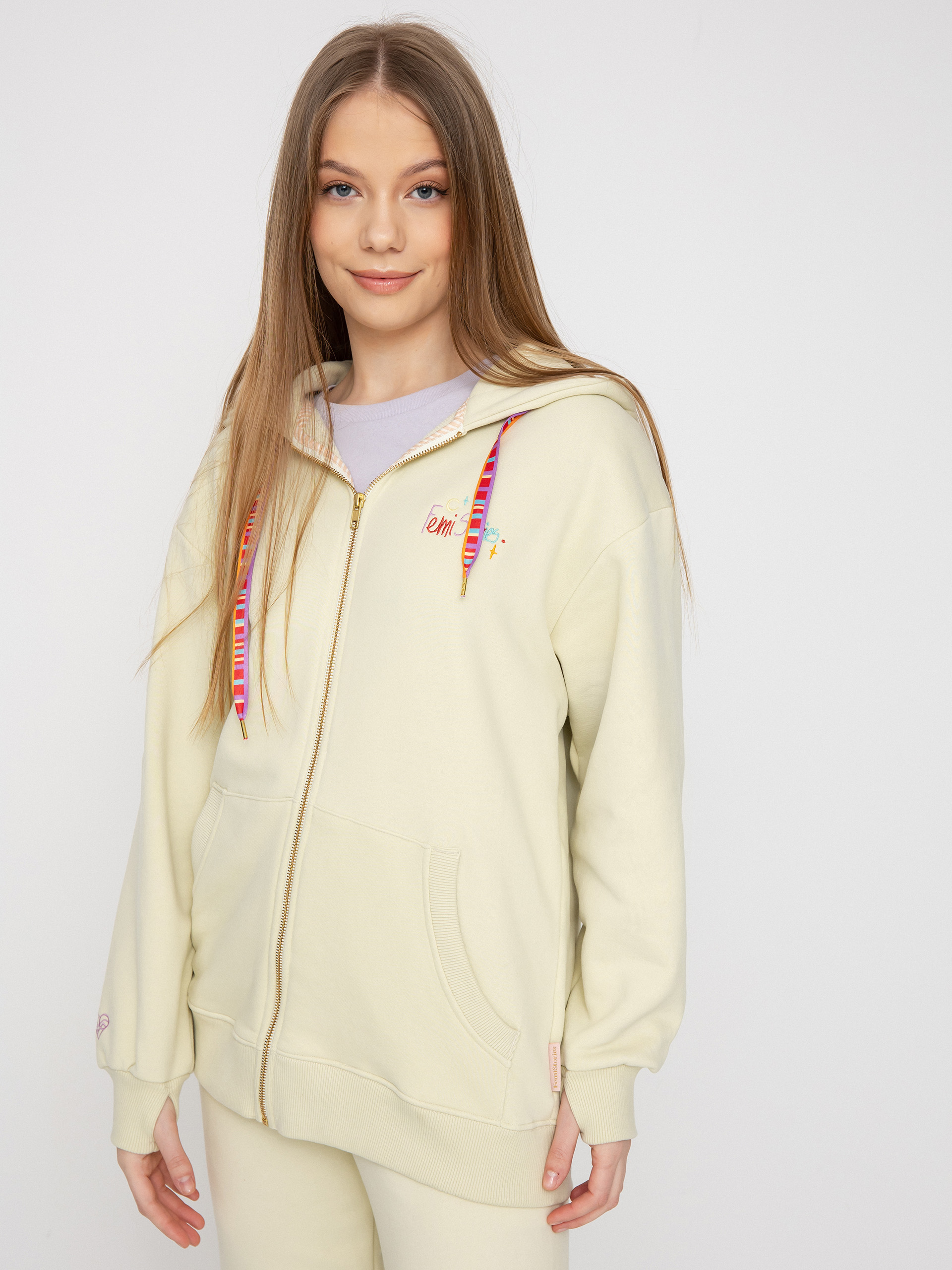 Mikina s kapucňou Femi Stories Hola HD Wmn (glsg)