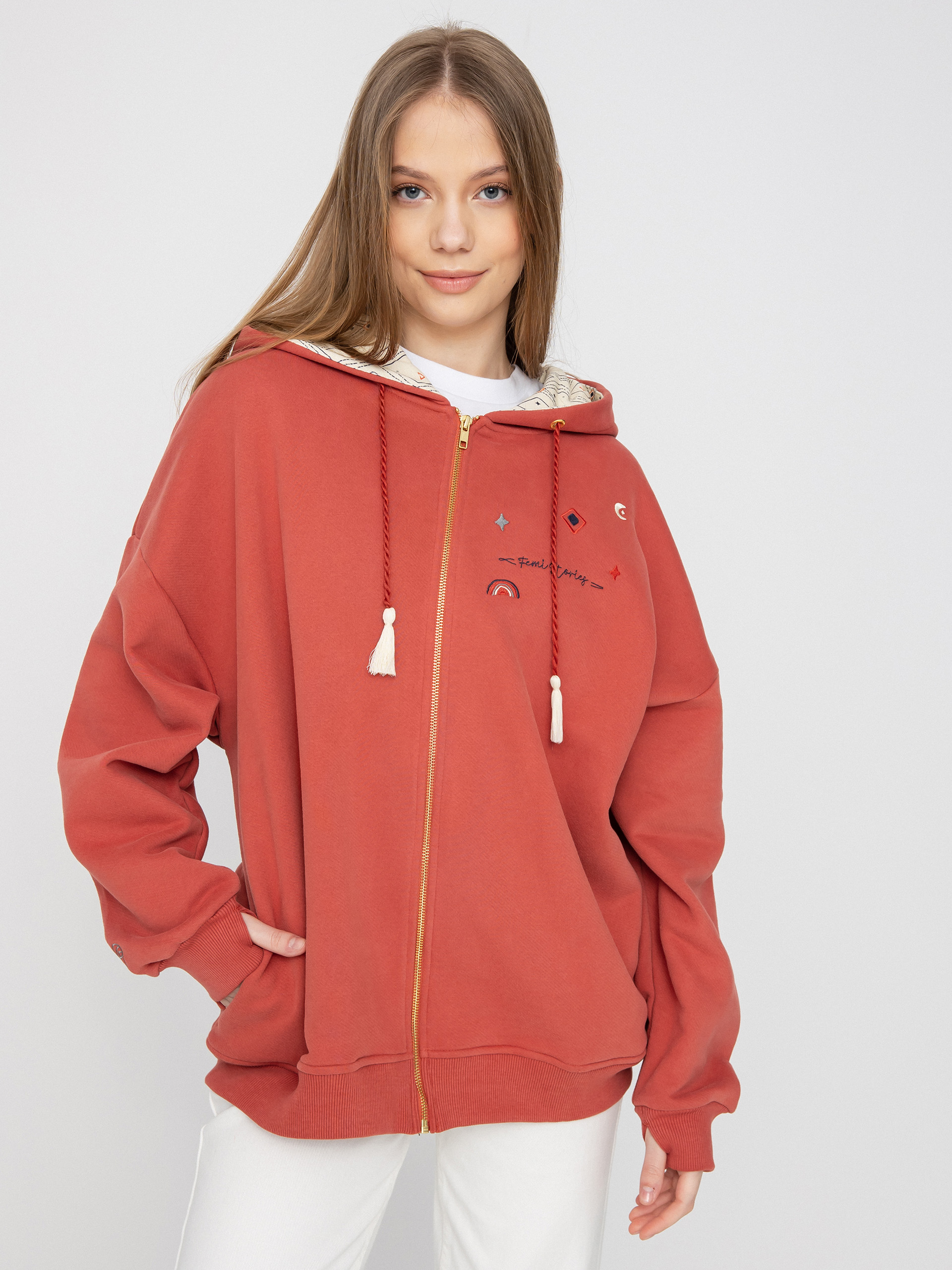 Mikina s kapucňou Femi Stories Niko HD Wmn (sna)