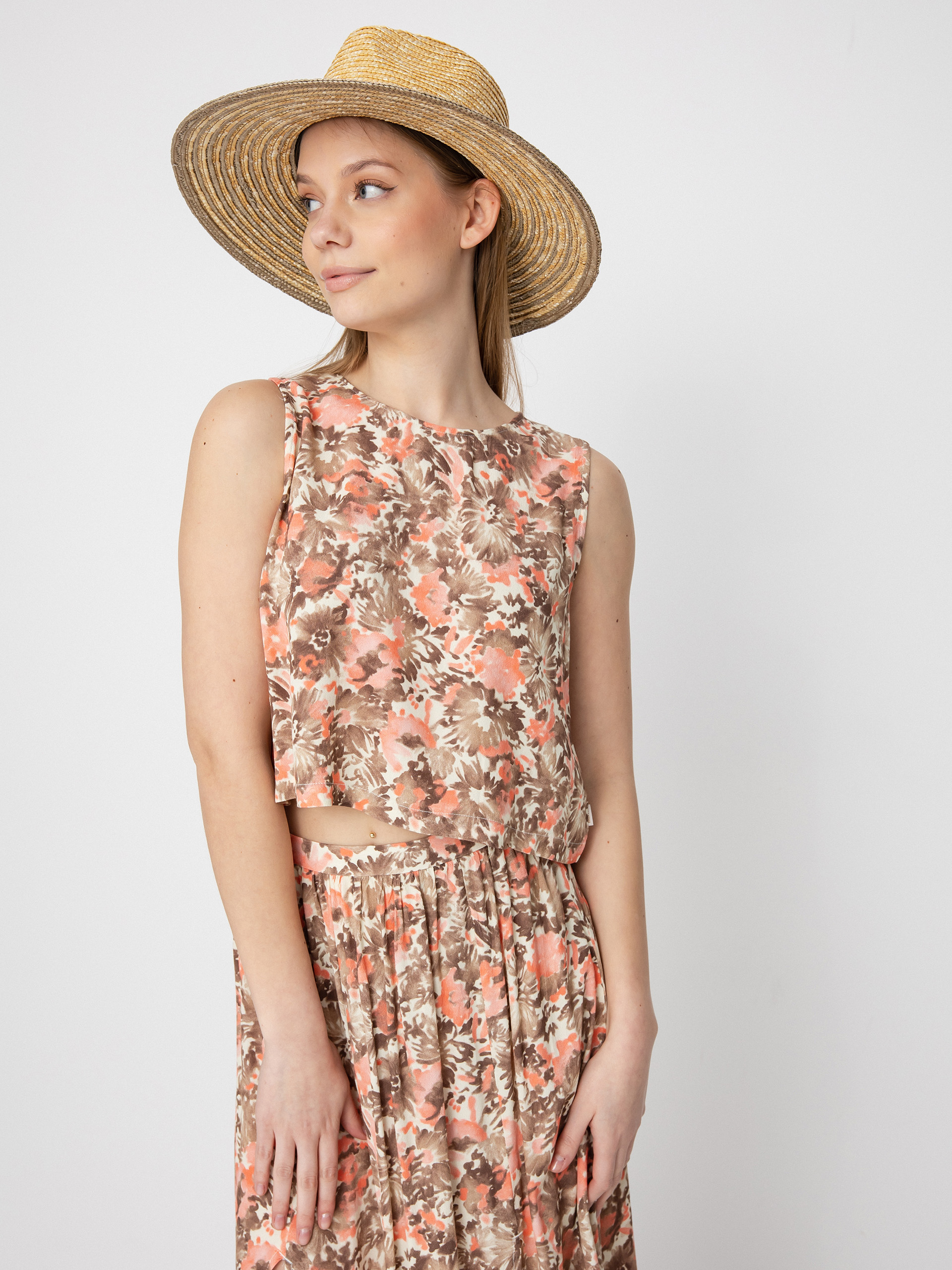 Tričko Brixton Capri Wmn (pink nectar)