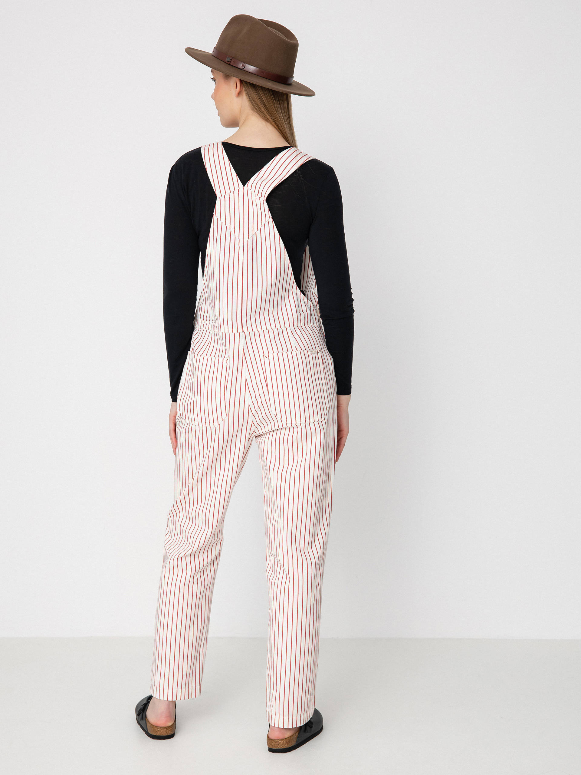 Nohavice Brixton Costa Overall Wmn (aloha red)