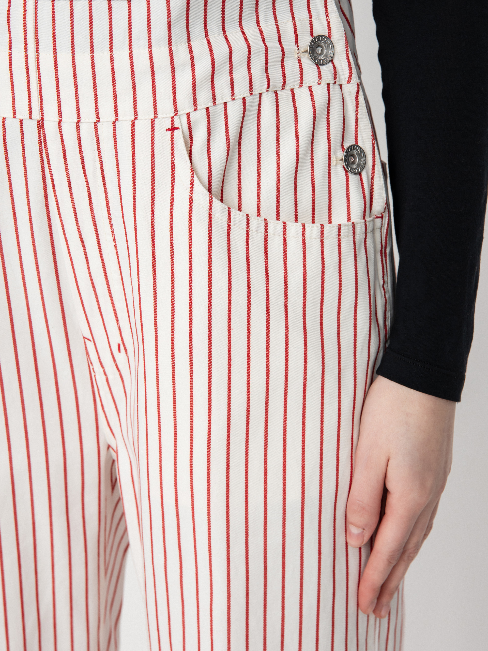 Nohavice Brixton Costa Overall Wmn (aloha red)