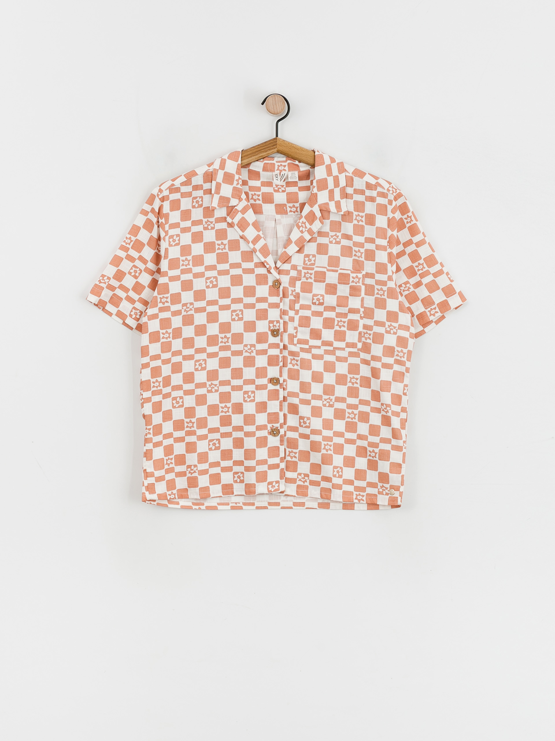 Košeľa Roxy Aloha Sunset Check Wmn (snow white sol power)