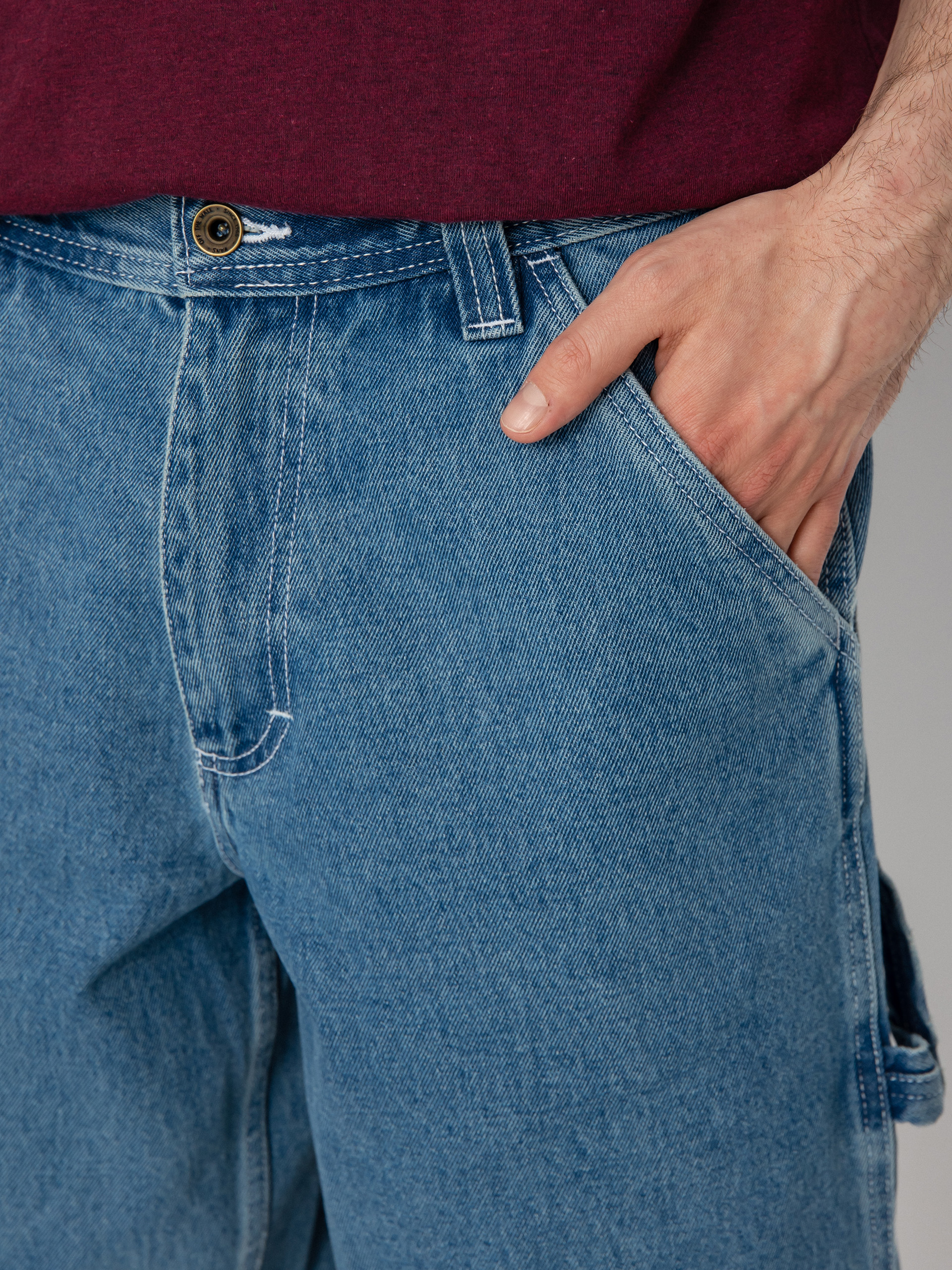 Kraťasy Vans Drill Chore Louniwe Denim (stone wash)