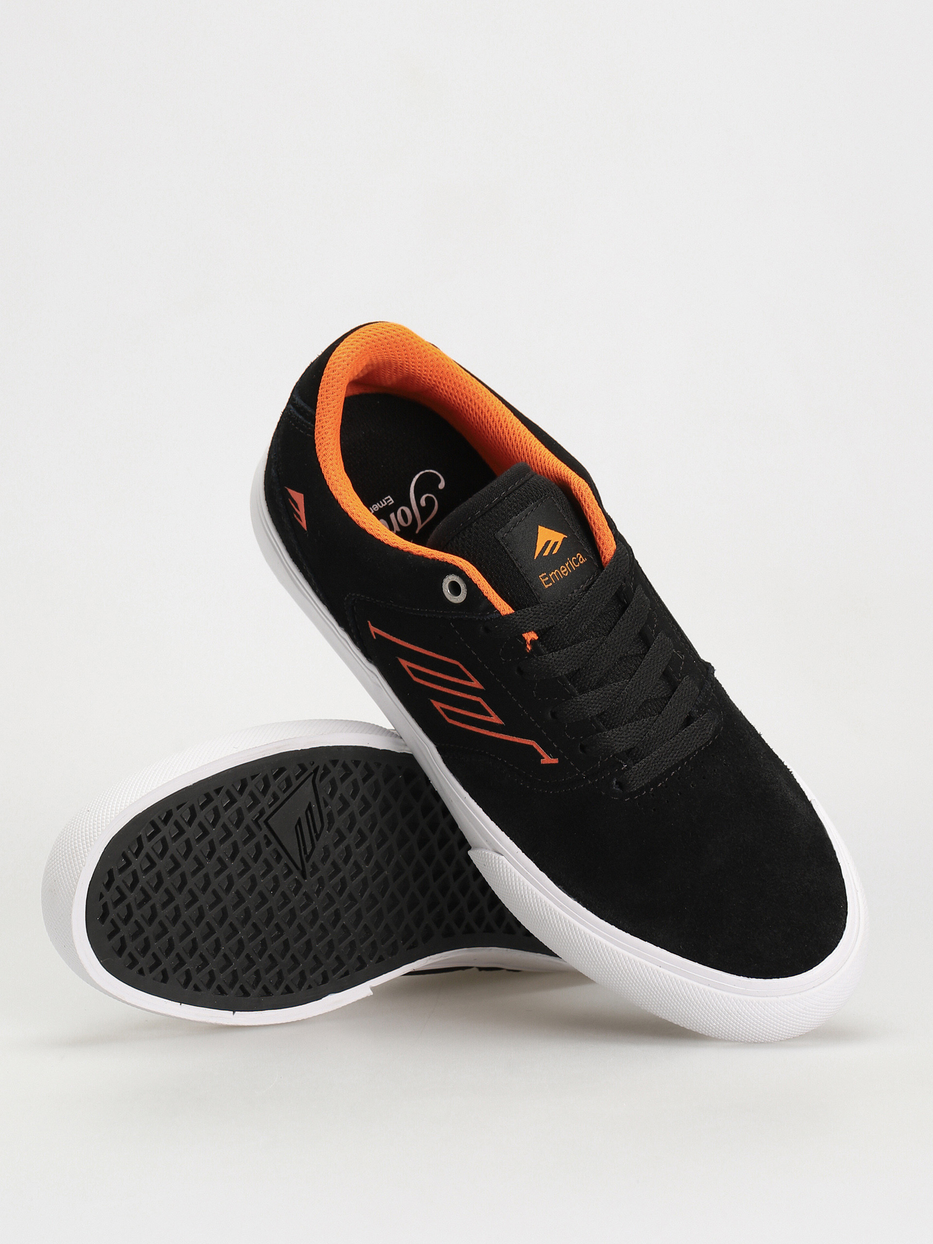 Topánky Emerica The Low Vulc (black/white/orange)