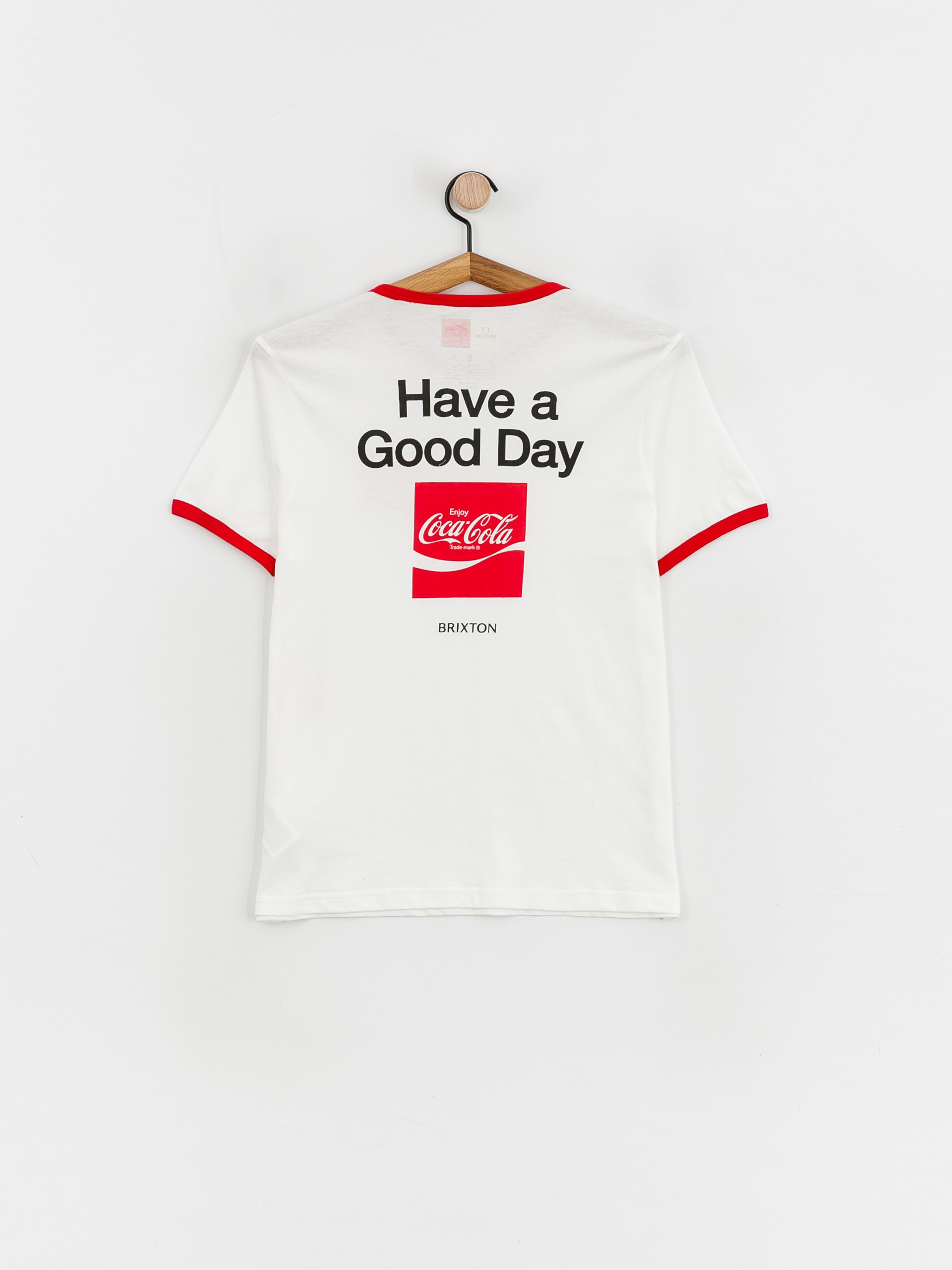 Tričko Brixton Coca-Cola Good Day Ringer Wmn (white)