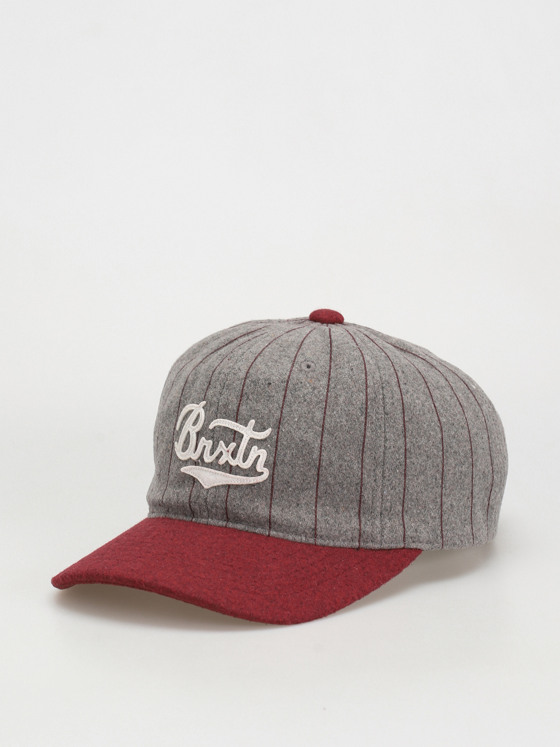 Šiltovka Brixton Burt Mp Cap (light heather grey/burgundy)