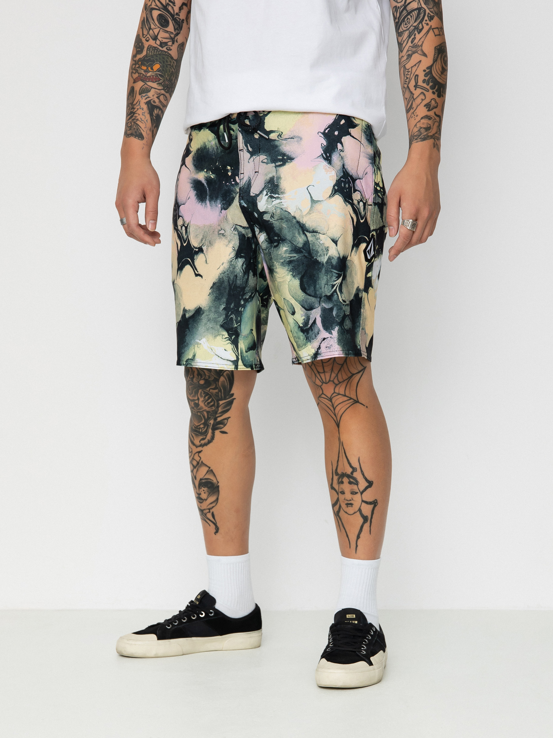 Plážové kraťasy Volcom Skulli Wash Stoney 19 (dawn yellow)