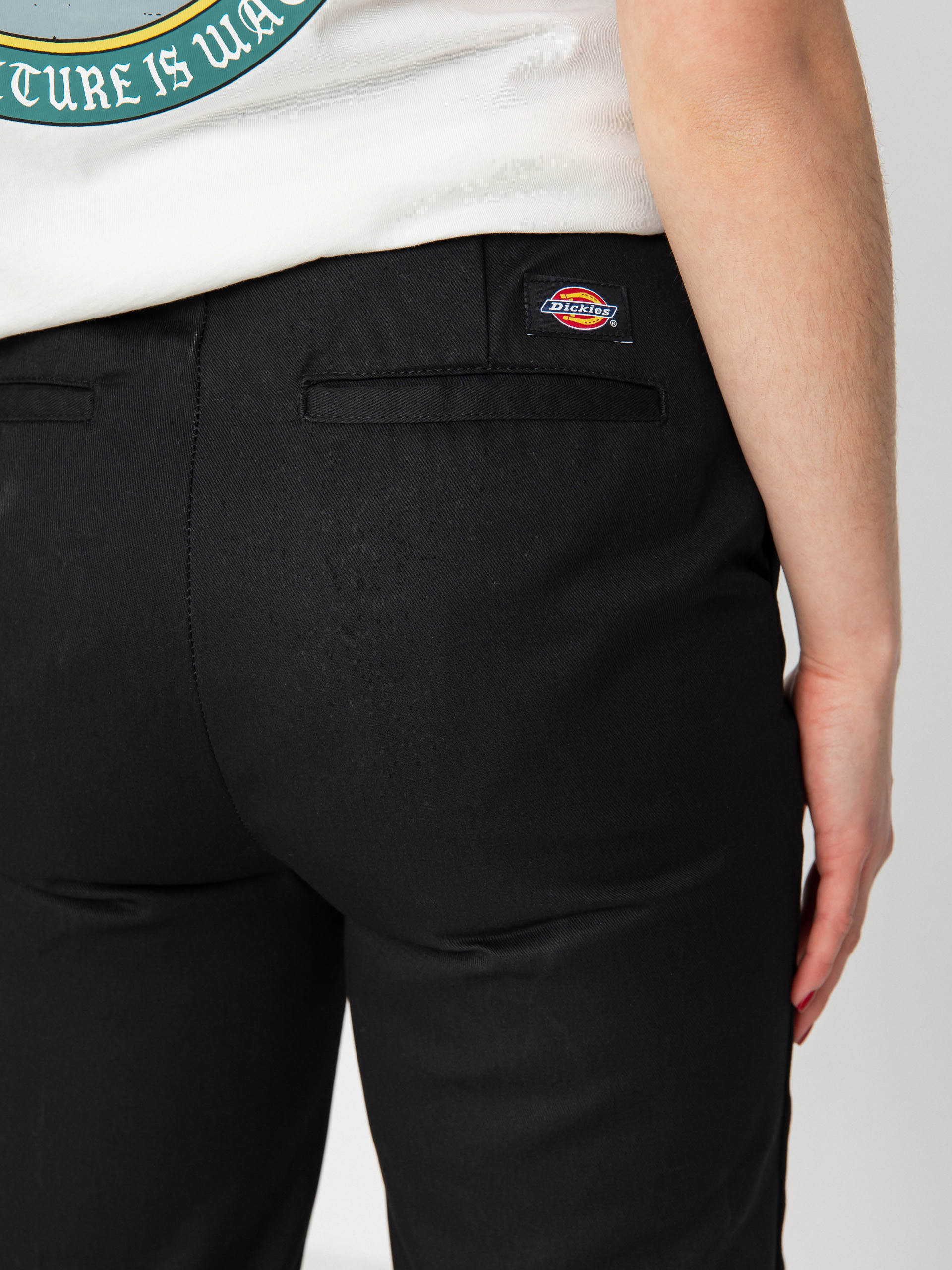 Nohavice Dickies Phoenix Cropped Rec Wmn (black)