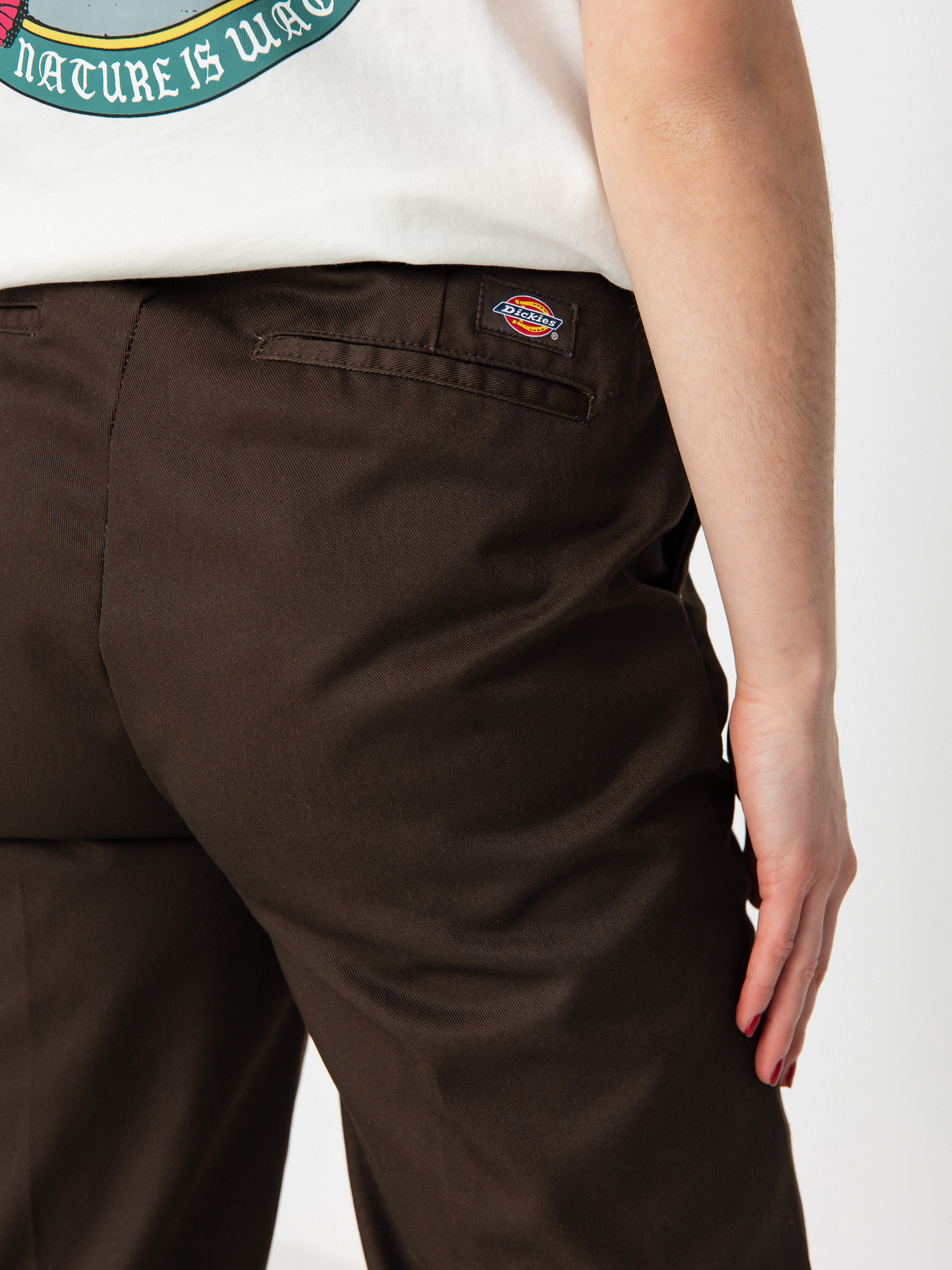 Nohavice Dickies Elizaville Wmn (dark brown)