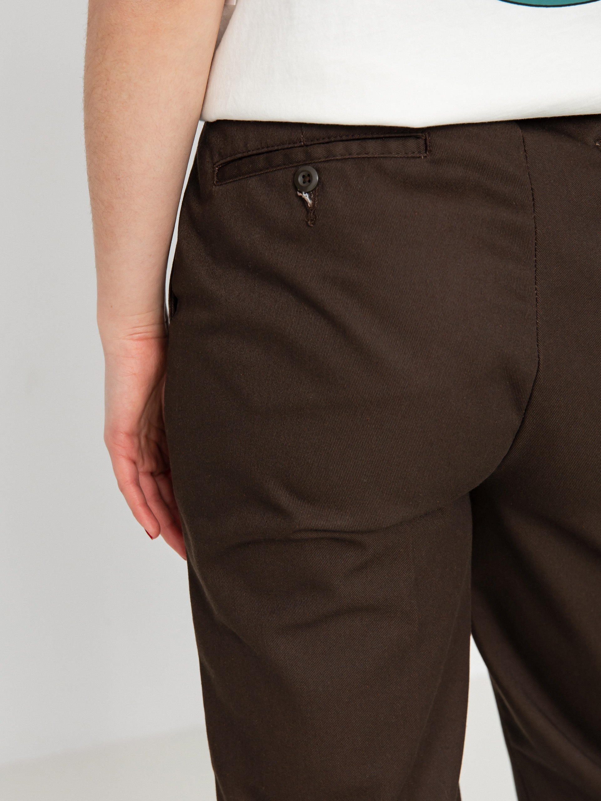 Nohavice Dickies Elizaville Wmn (dark brown)