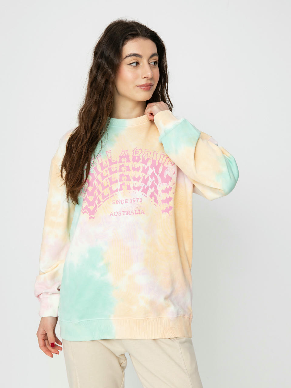 Mikina Billabong Archstack Crew Wmn (tie dye)