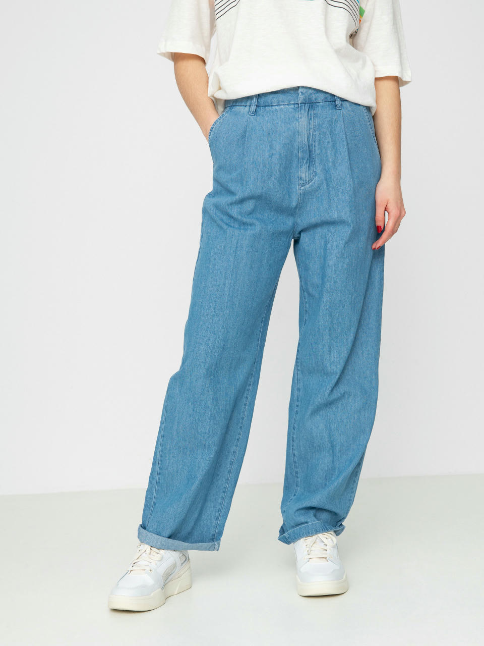 Nohavice Brixton Victory Trouser Wmn (faded indigo)