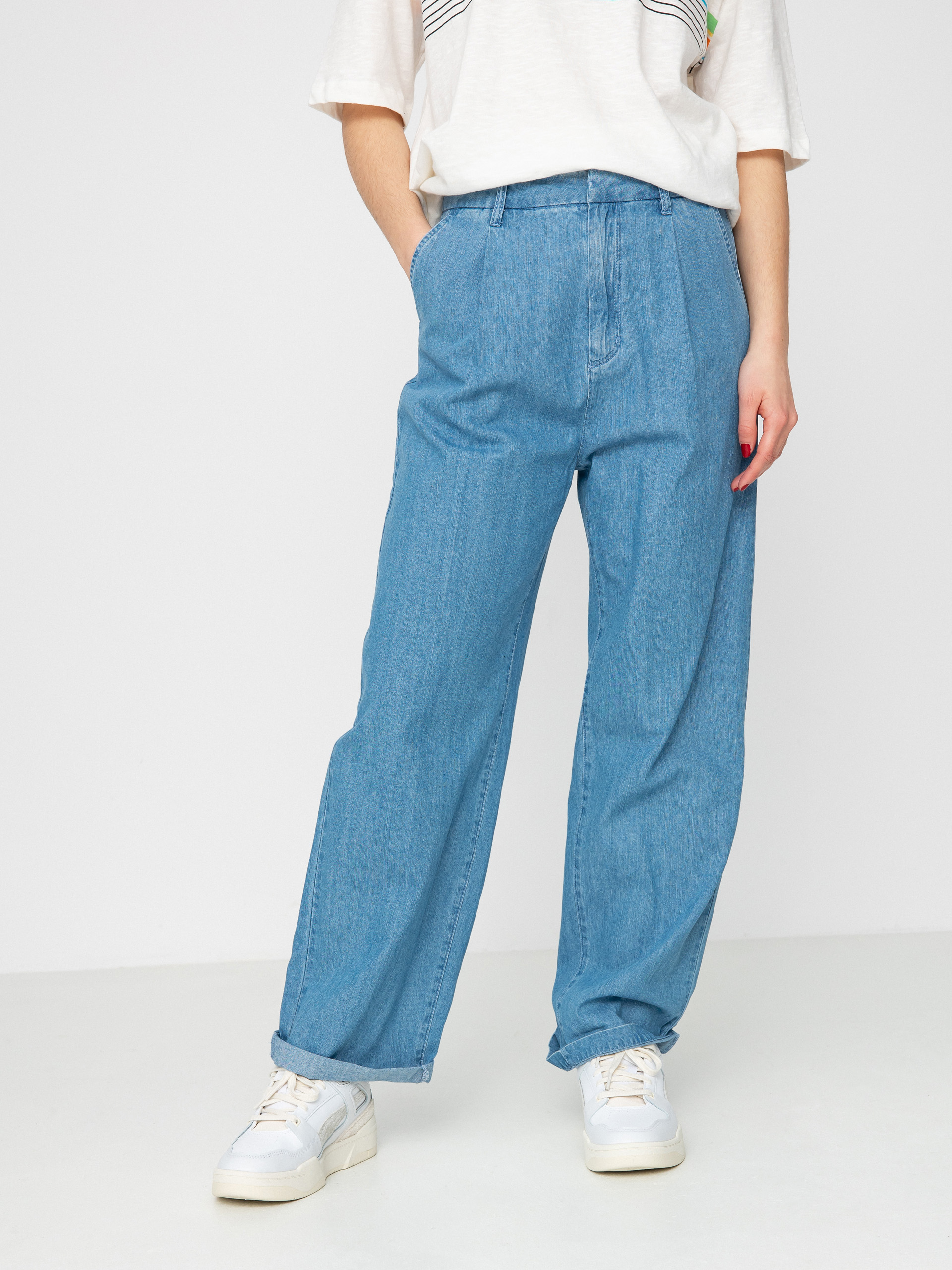 Nohavice Brixton Victory Trouser Wmn (faded indigo)