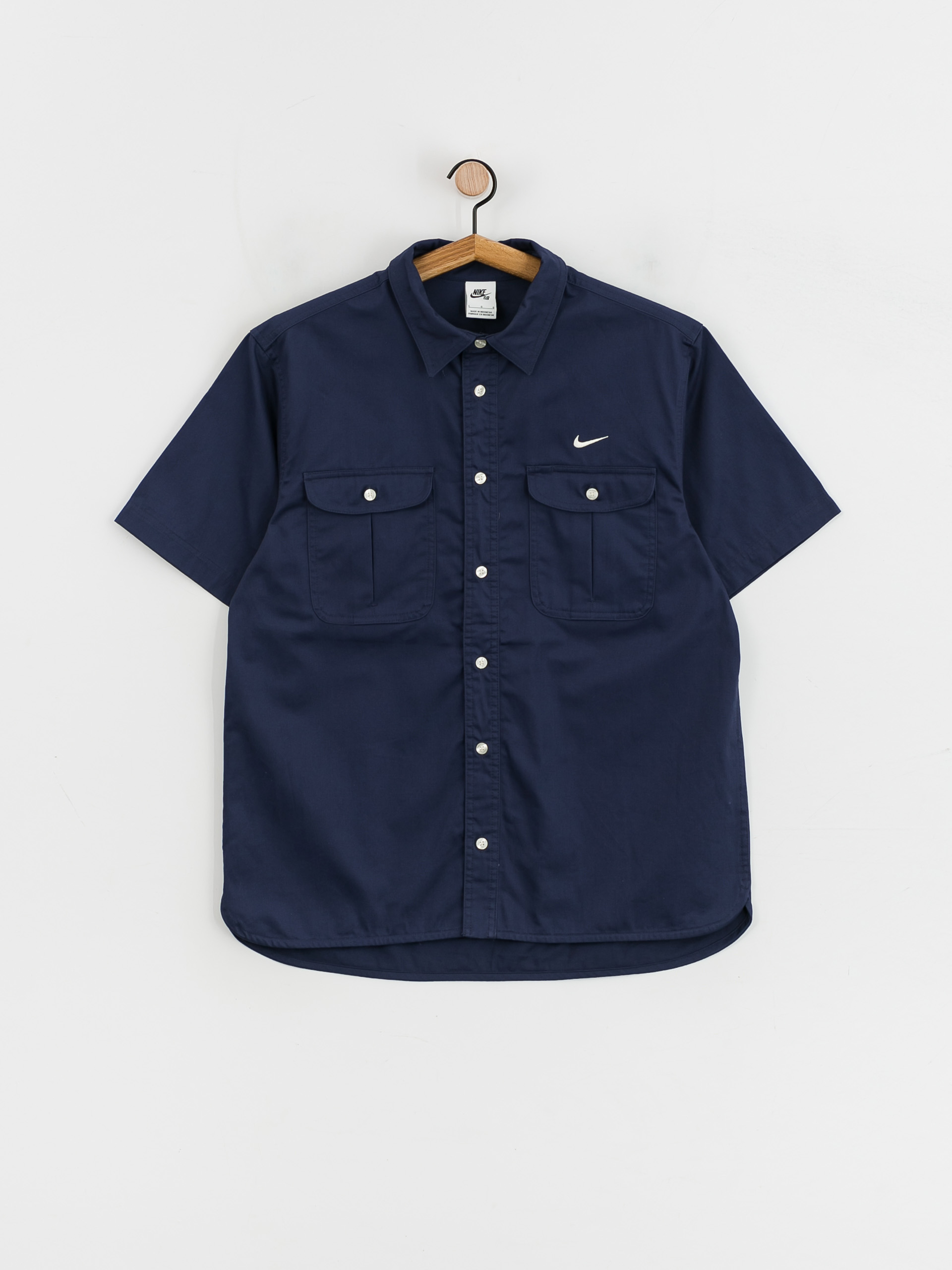 Košeľa Nike SB Tanglin Woven Button Up (midnight navy/coconut milk)