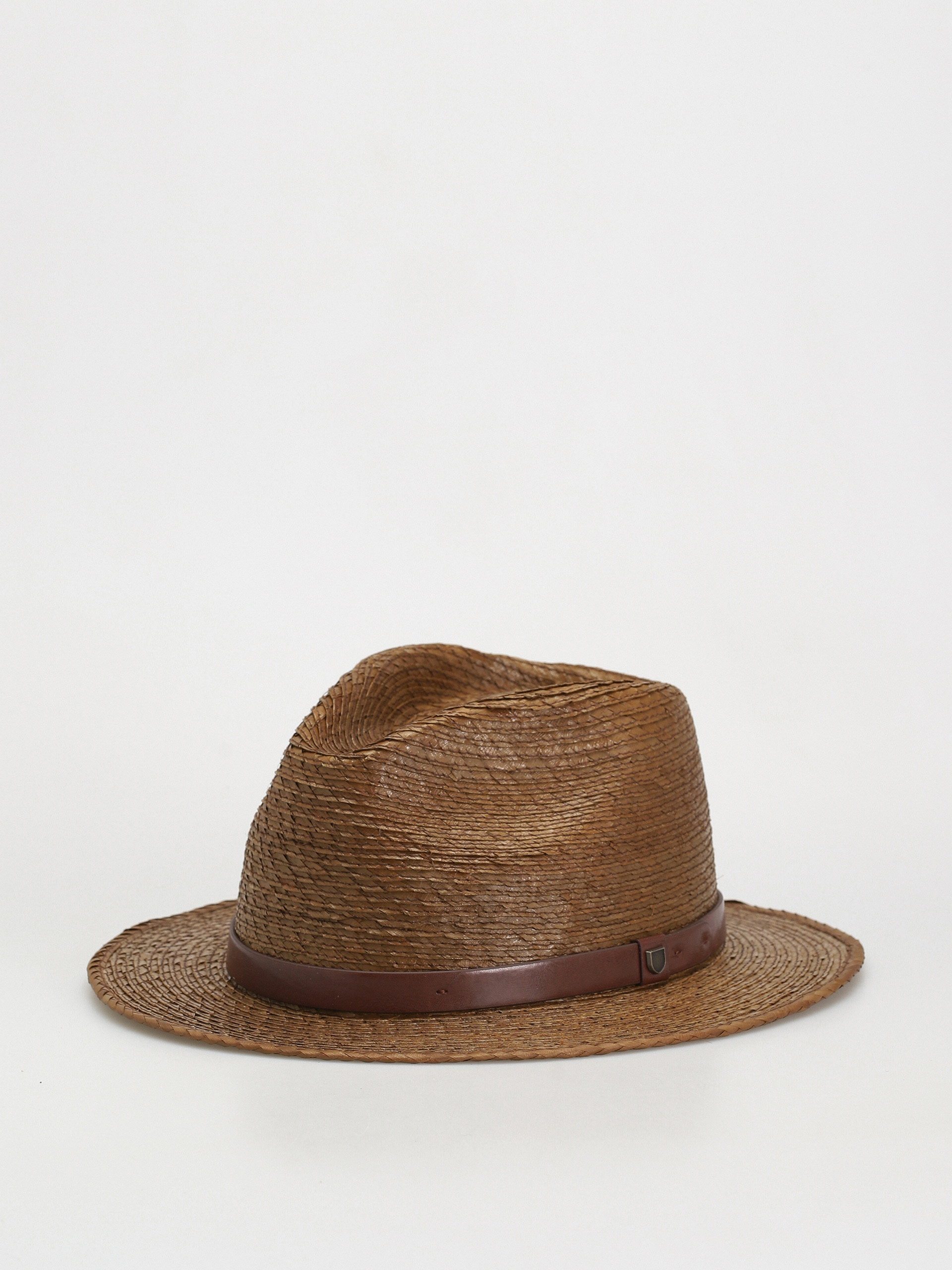 Klobúk Brixton Messer Straw Fedora (toffee)