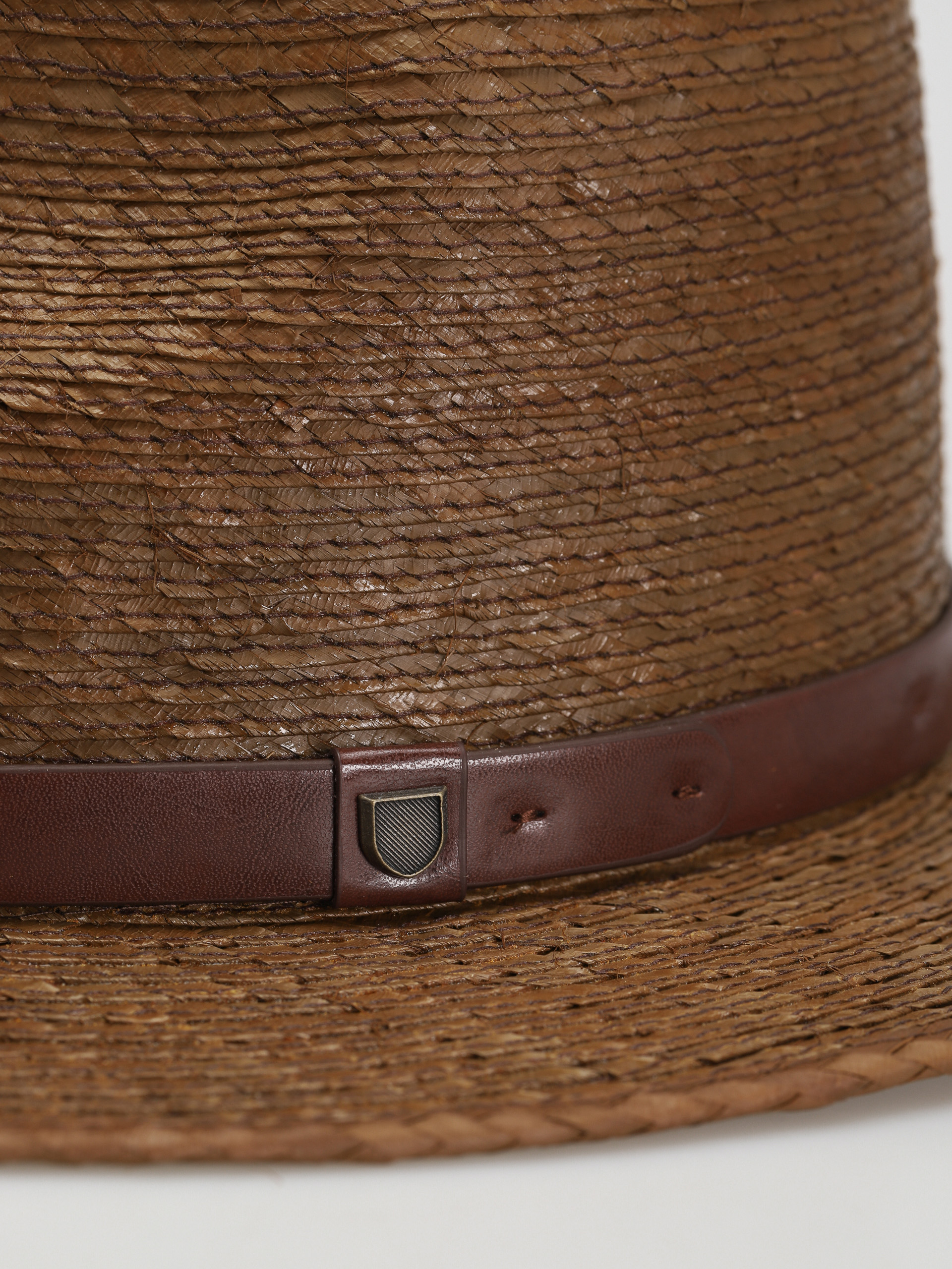 Klobúk Brixton Messer Straw Fedora (toffee)