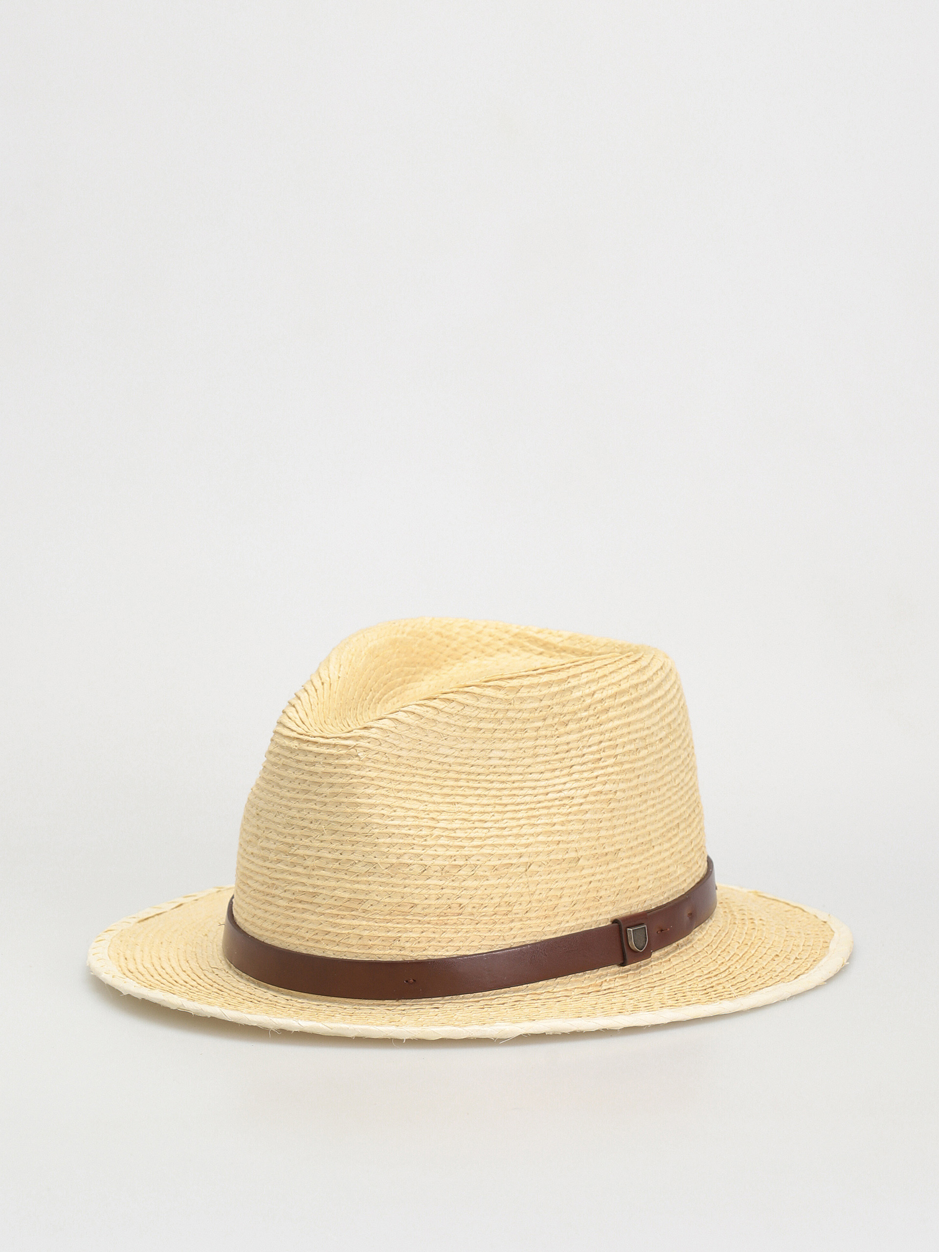 Klobúk Brixton Messer Straw Fedora (natural/brown)