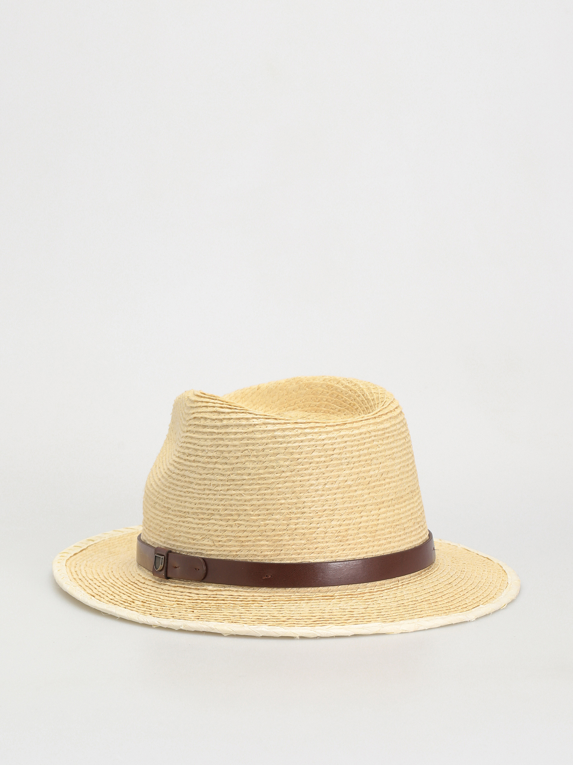 Klobúk Brixton Messer Straw Fedora (natural/brown)