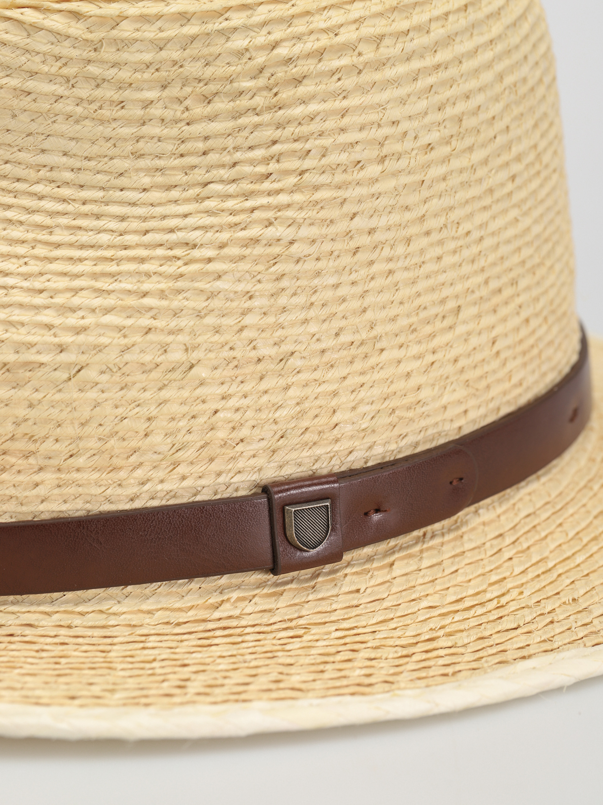 Klobúk Brixton Messer Straw Fedora (natural/brown)