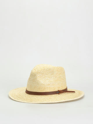 Klobúk Brixton Field Proper Straw Hat (natural/brown)
