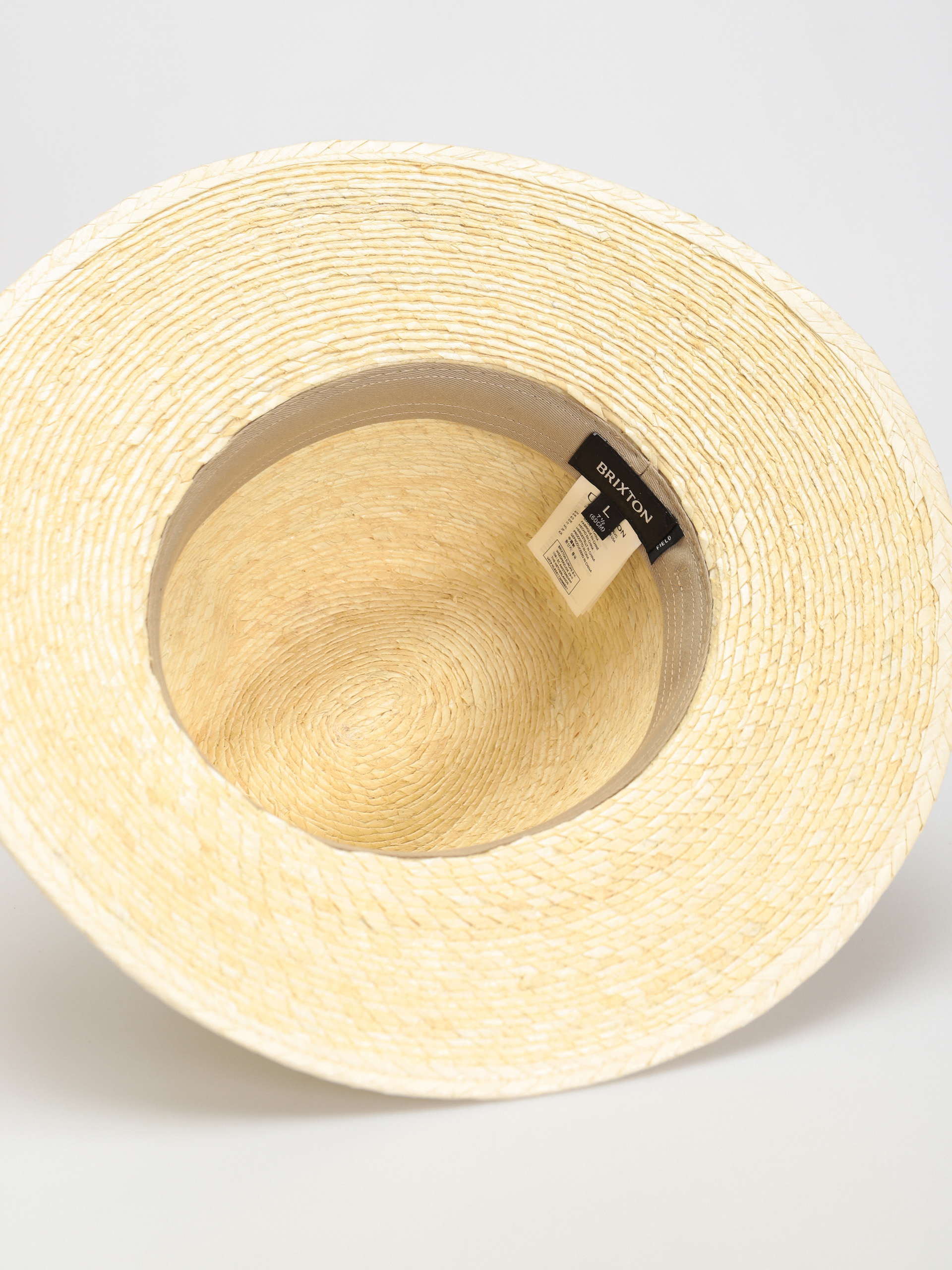 Klobúk Brixton Field Proper Straw Hat (natural/brown)