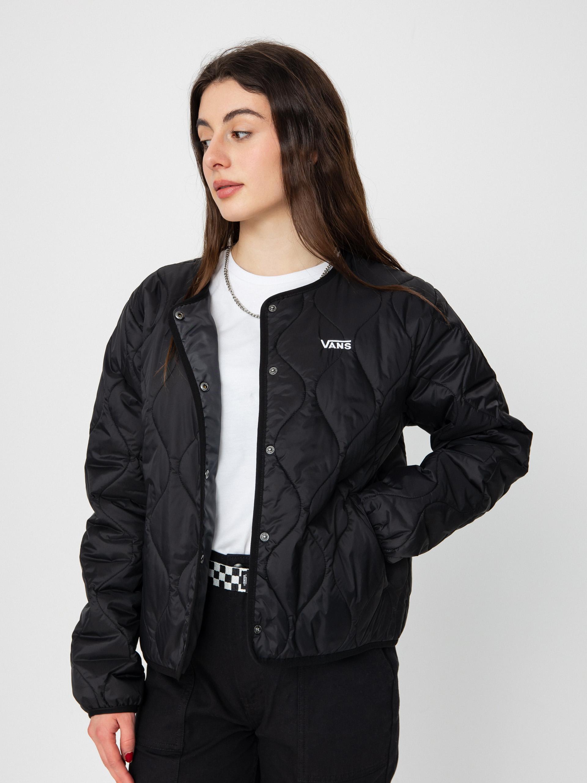 Bunda Vans Forces Reversible Liner Wmn (dusk downer black/asphalt)