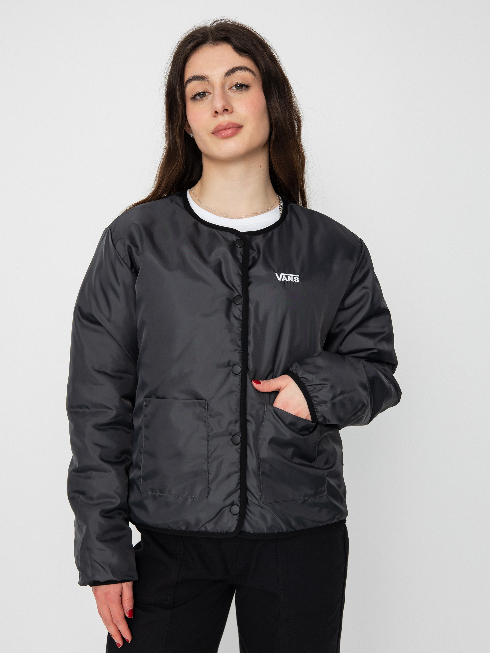 Bunda Vans Forces Reversible Liner Wmn (dusk downer black/asphalt)