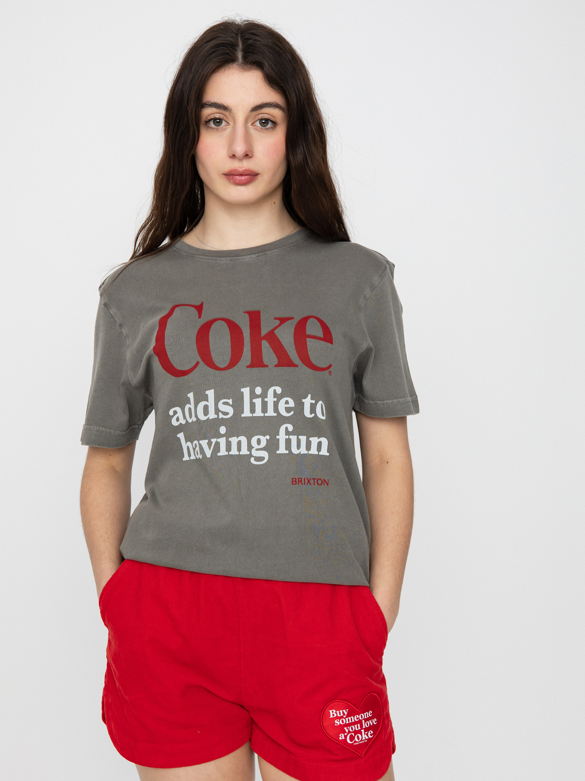 Triu010dko Brixton Coca-Cola Having Fun Vintage Wmn (washedblack)