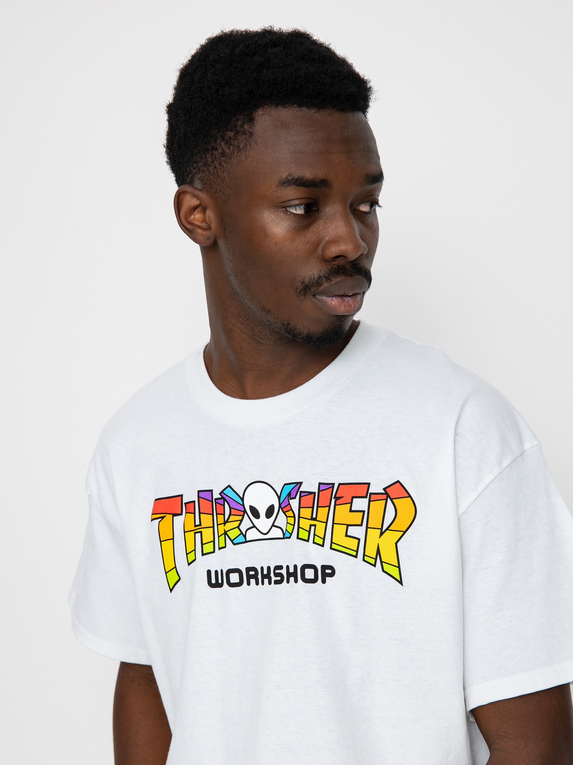 Tričko Thrasher X Alien Workshop Spectrum (white)