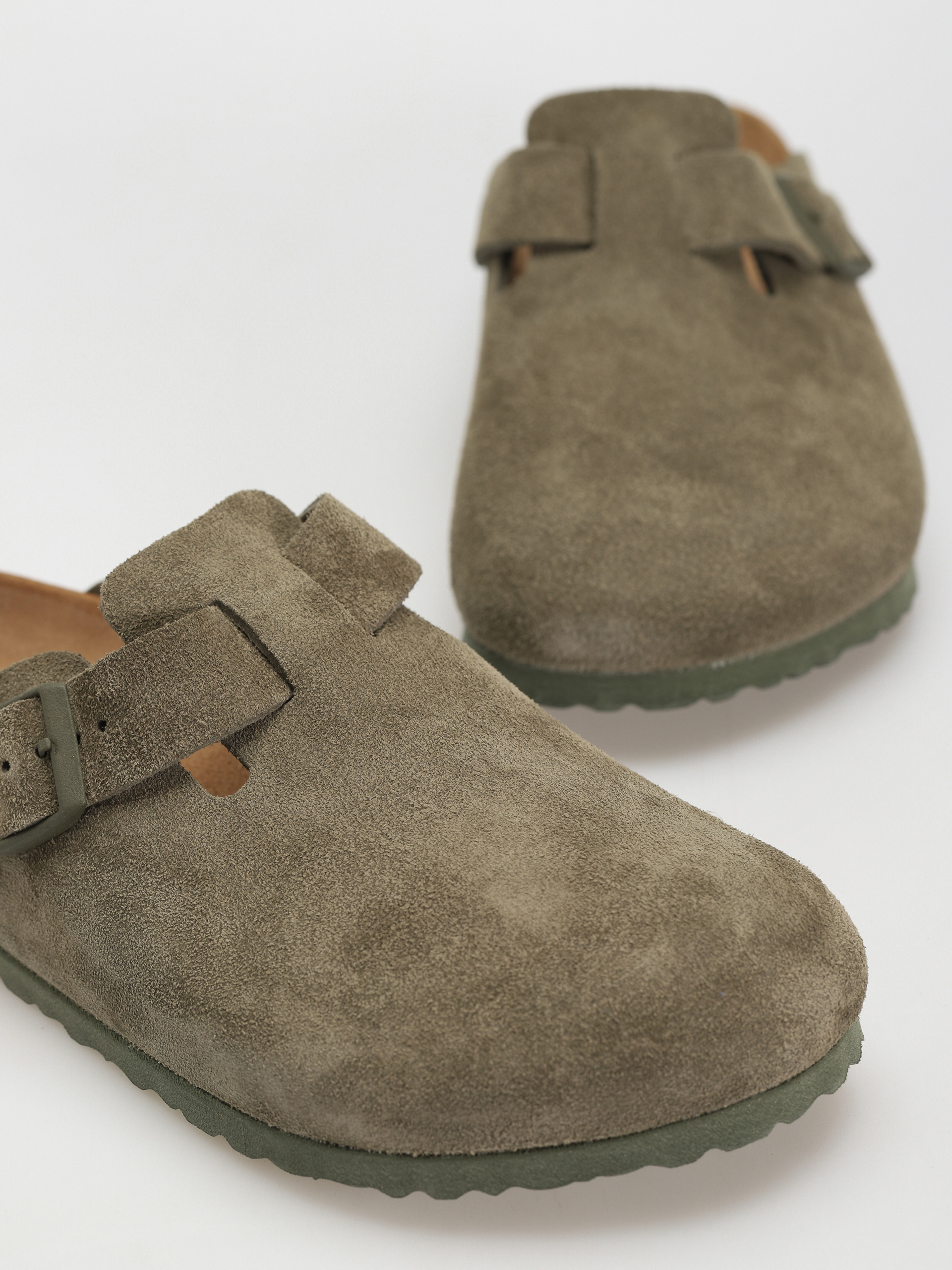 Šľapky Birkenstock Boston Suede Regular (modern suede thyme)