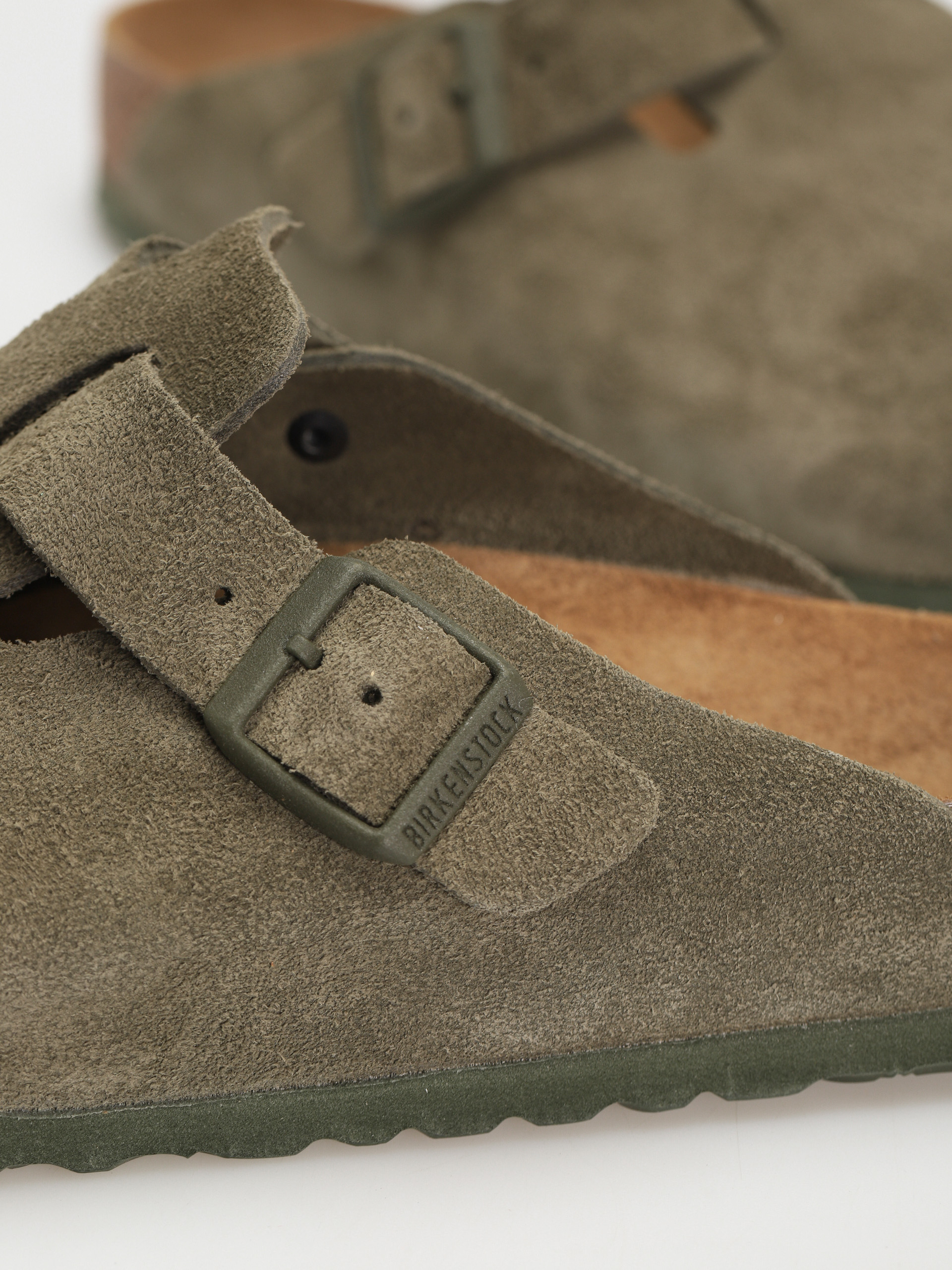 Šľapky Birkenstock Boston Suede Regular (modern suede thyme)