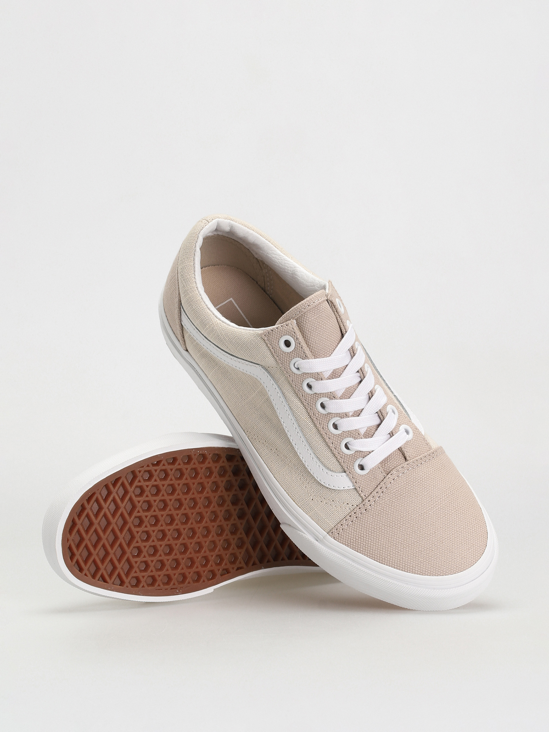 Topánky Vans Old Skool (summer linen natural)