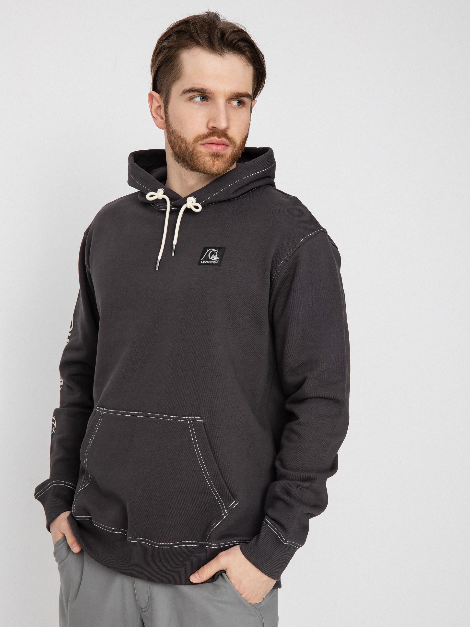 Mikina s kapucňou Quiksilver The Original HD (black)