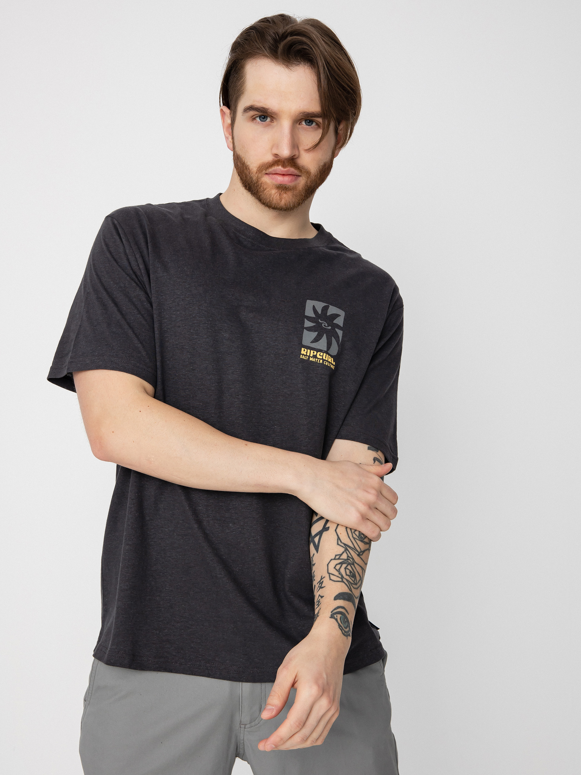 Tričko Rip Curl Swc Block Out (washed black)