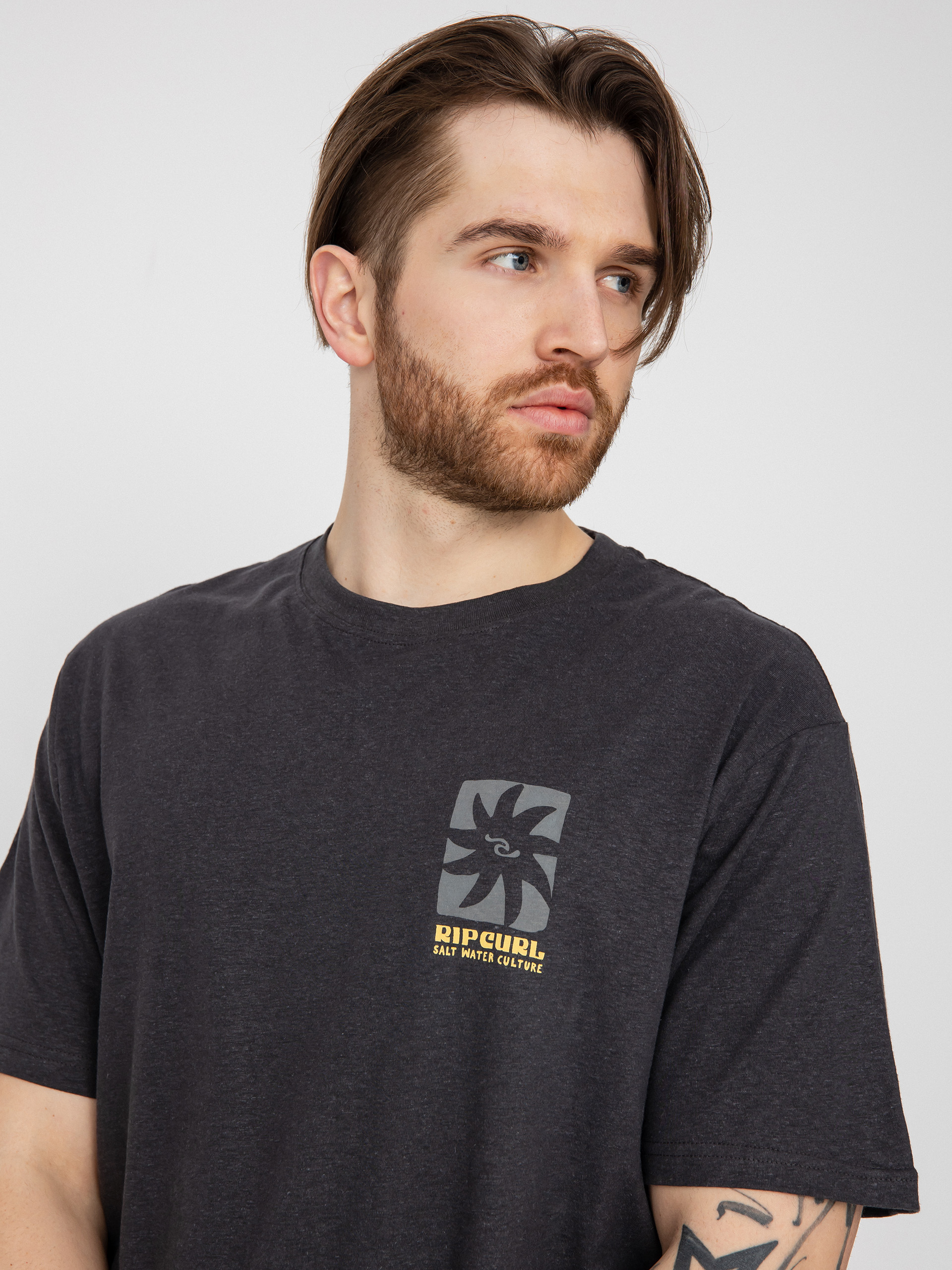 Tričko Rip Curl Swc Block Out (washed black)