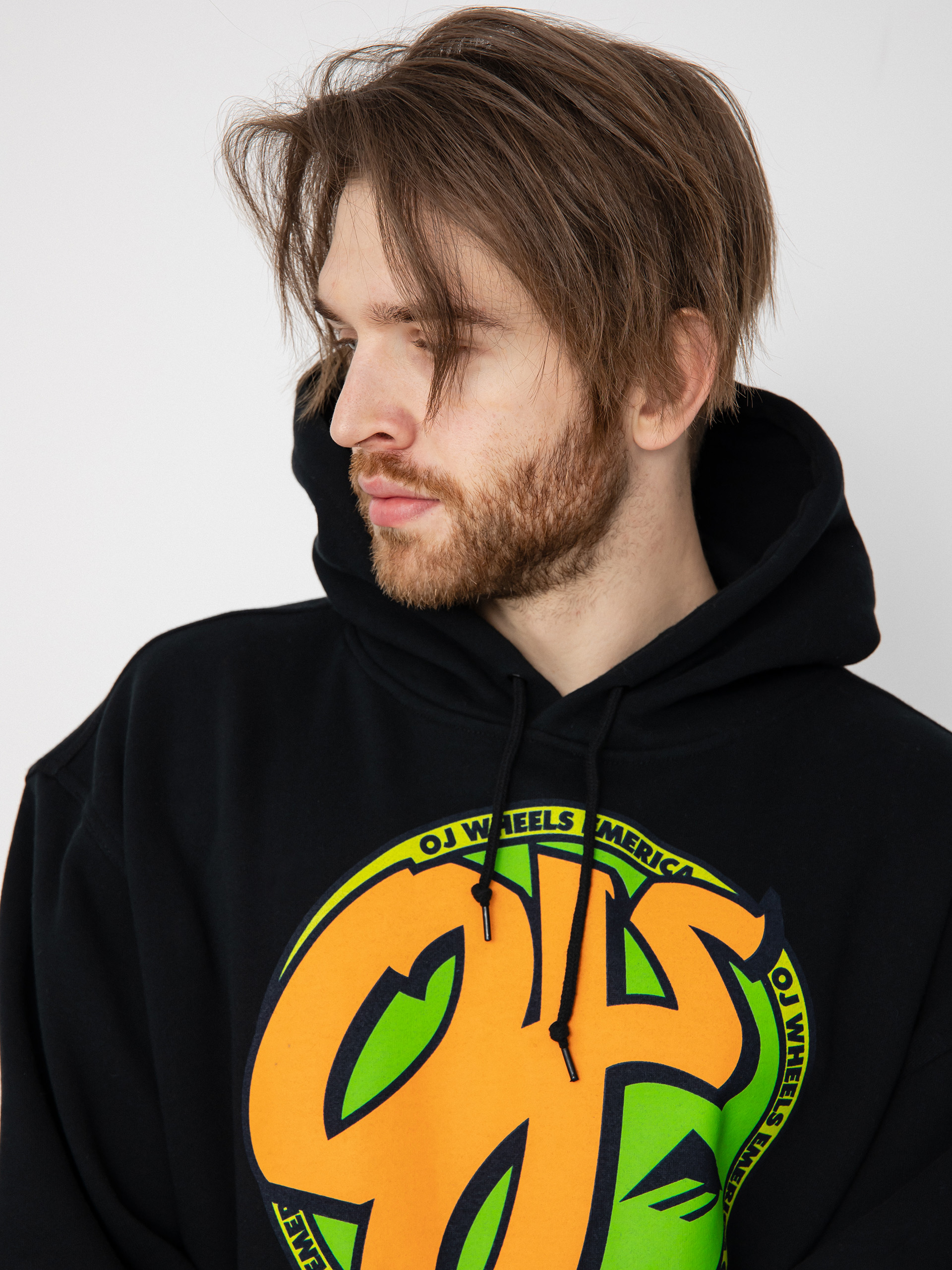 Mikina s kapucňou Emerica Oj Circle HD (black)