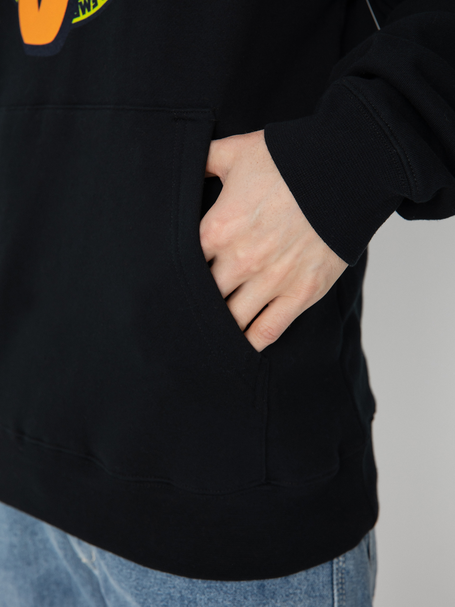 Mikina s kapucňou Emerica Oj Circle HD (black)