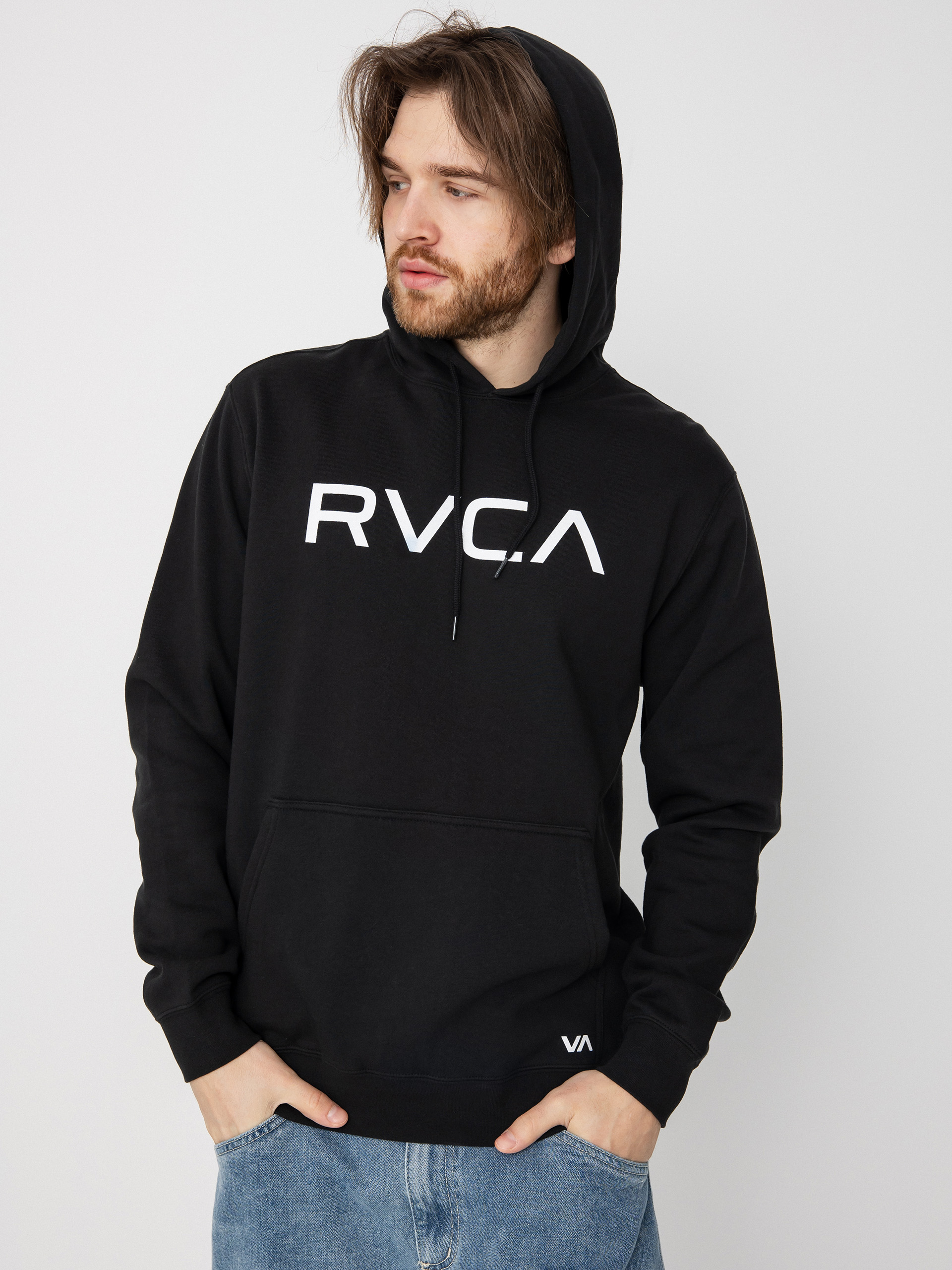 Mikina s kapucu0148ou RVCA Big Rvca HD (black)