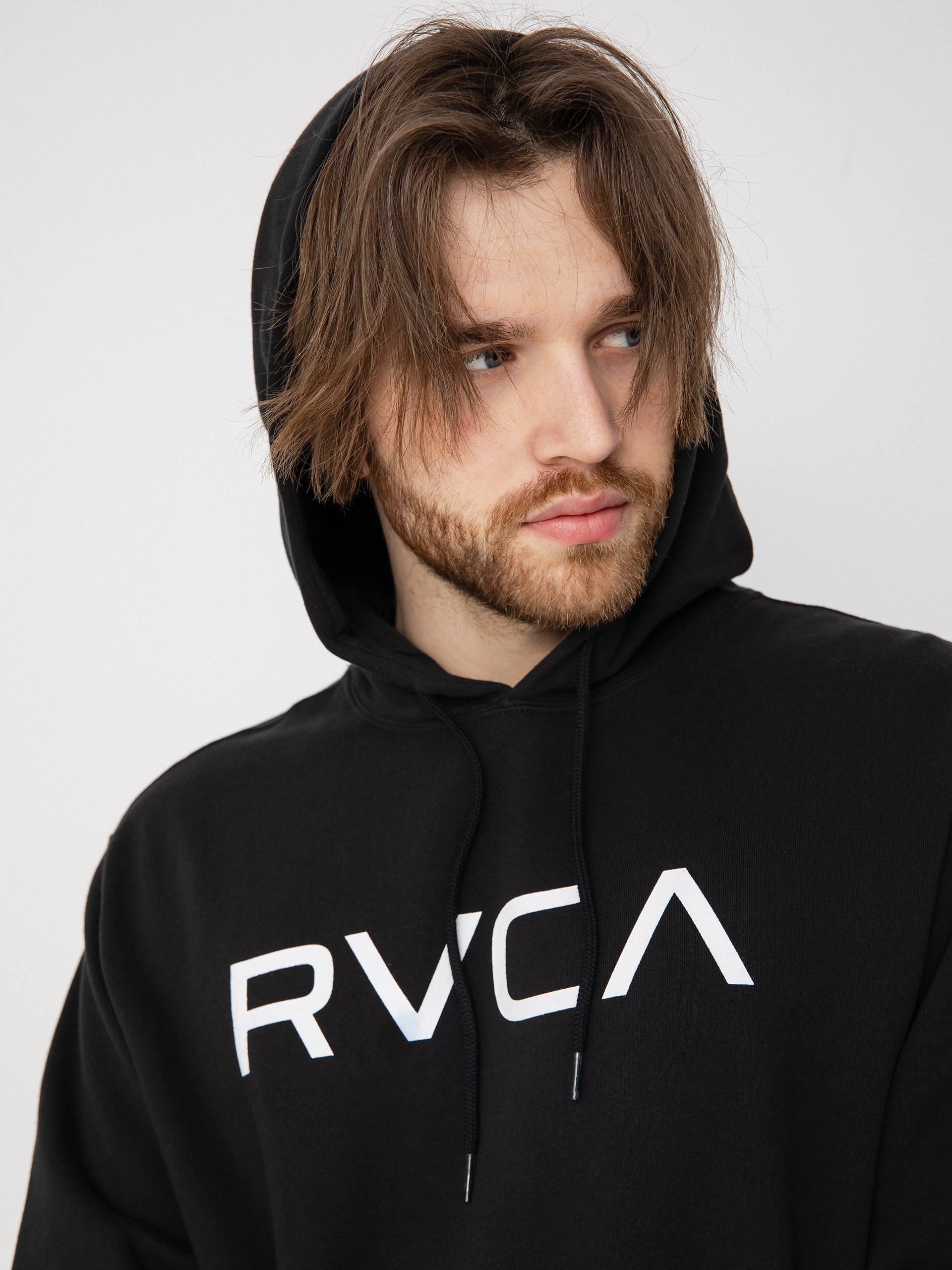 Mikina s kapucňou RVCA Big Rvca HD (black)