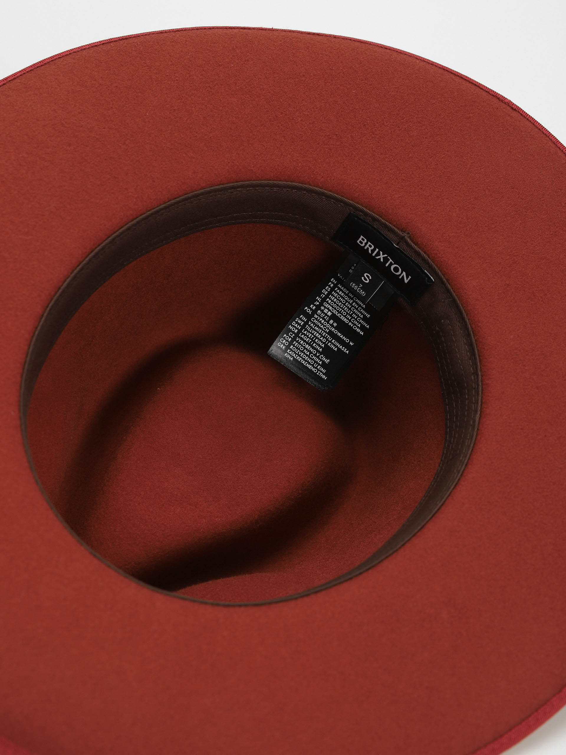 Klobúk Brixton Reno Fedora (burnt henna)